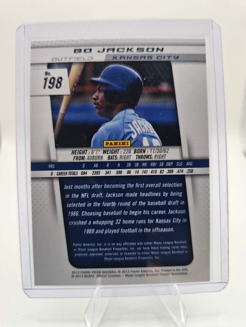 2013 Panini Prizm #198 Bo Jackson