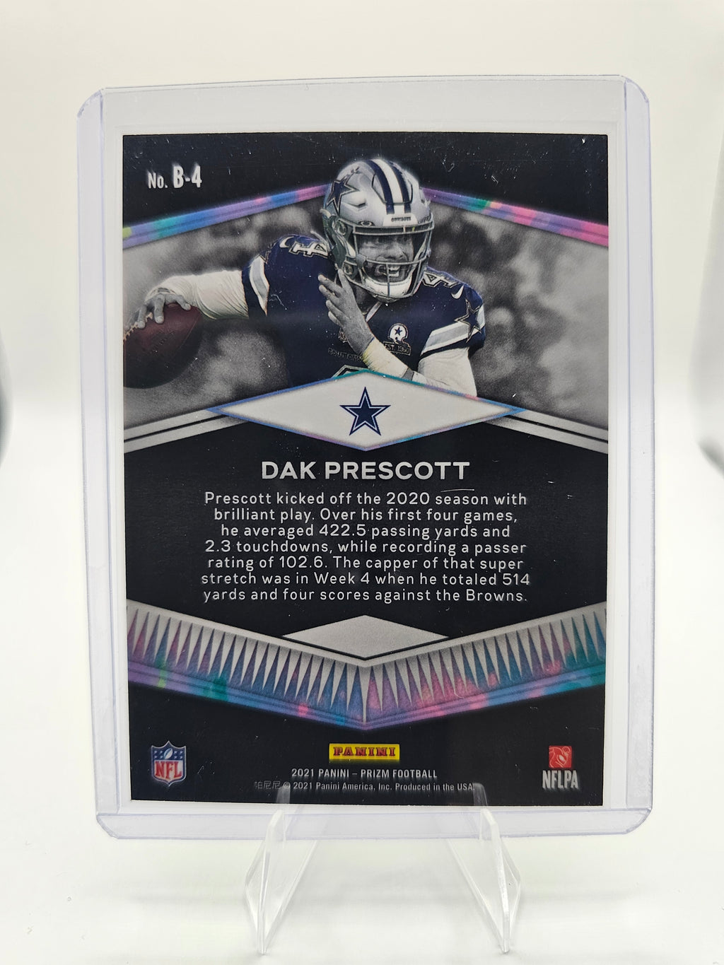 2021 Panini Prizm #B-4 Dak Prescott Brilliance