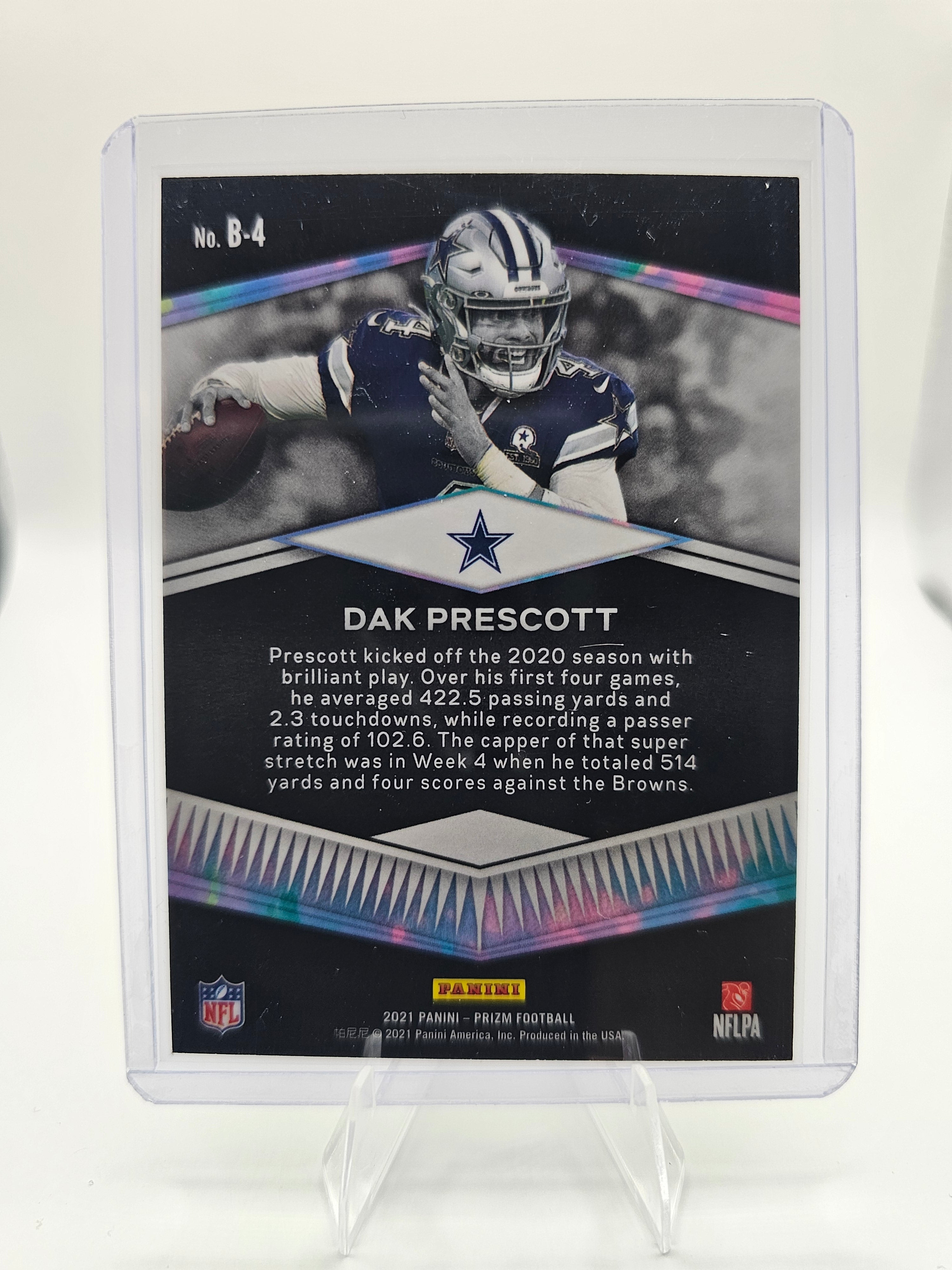2021 Panini Prizm #B-4 Dak Prescott Brilliance
