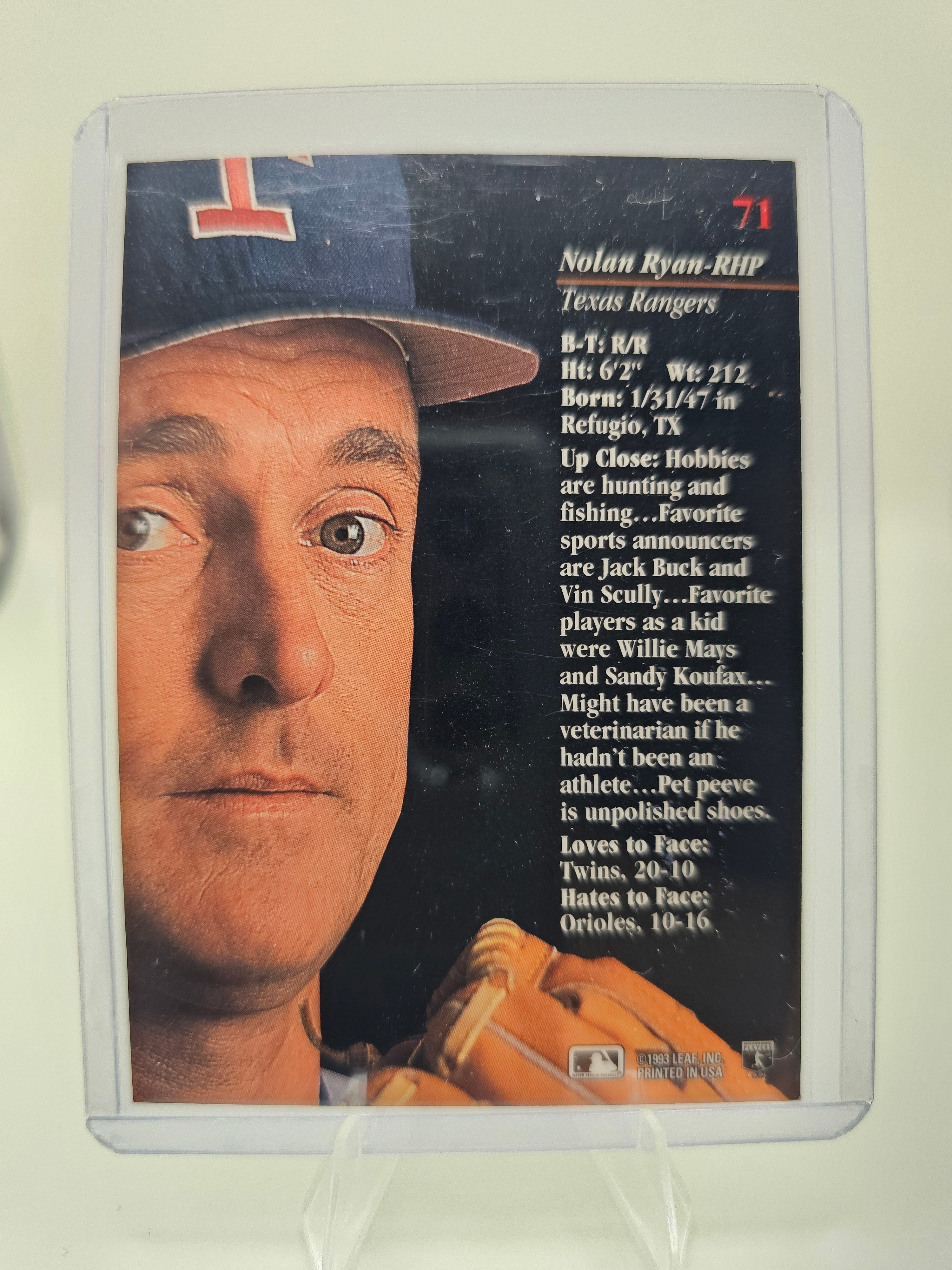 1993 Studio #71 Nolan Ryan