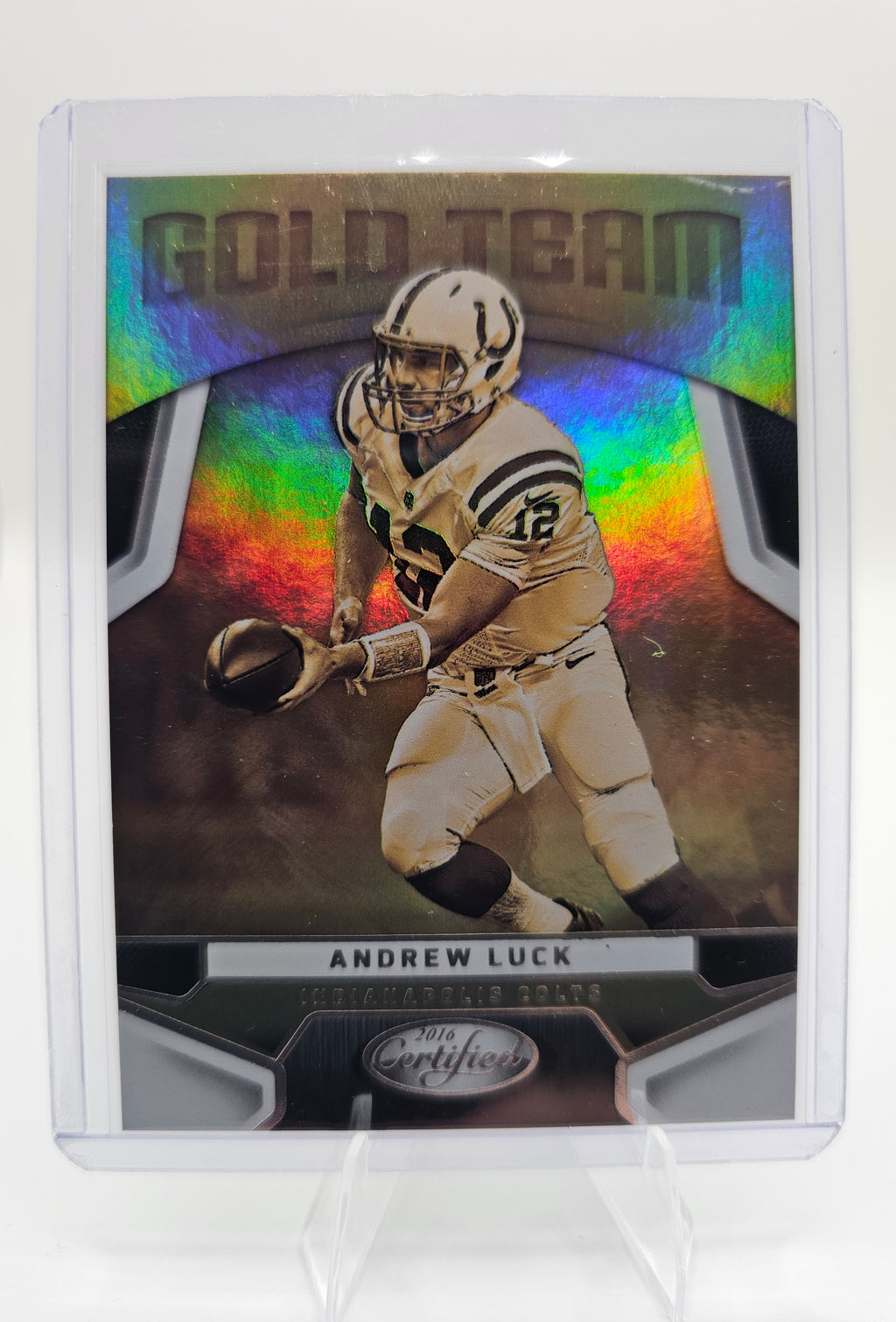 2016 Panini Certified #10 Andrew Luck Gold Team