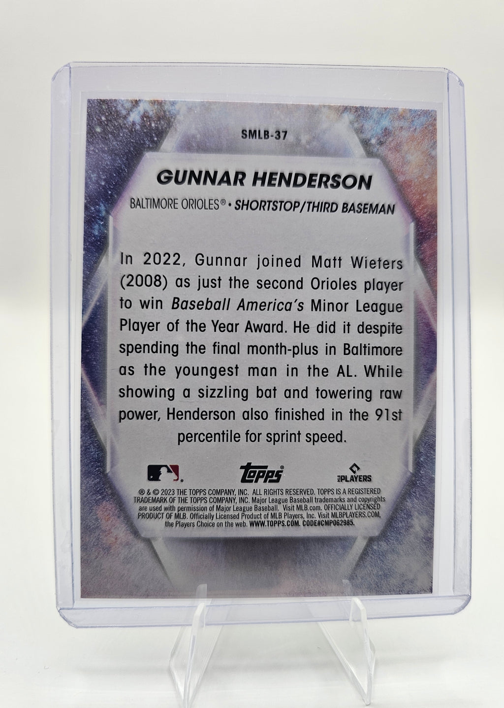 2023 Topps #SMLB-37 Gunnar Henderson Stars of MLB