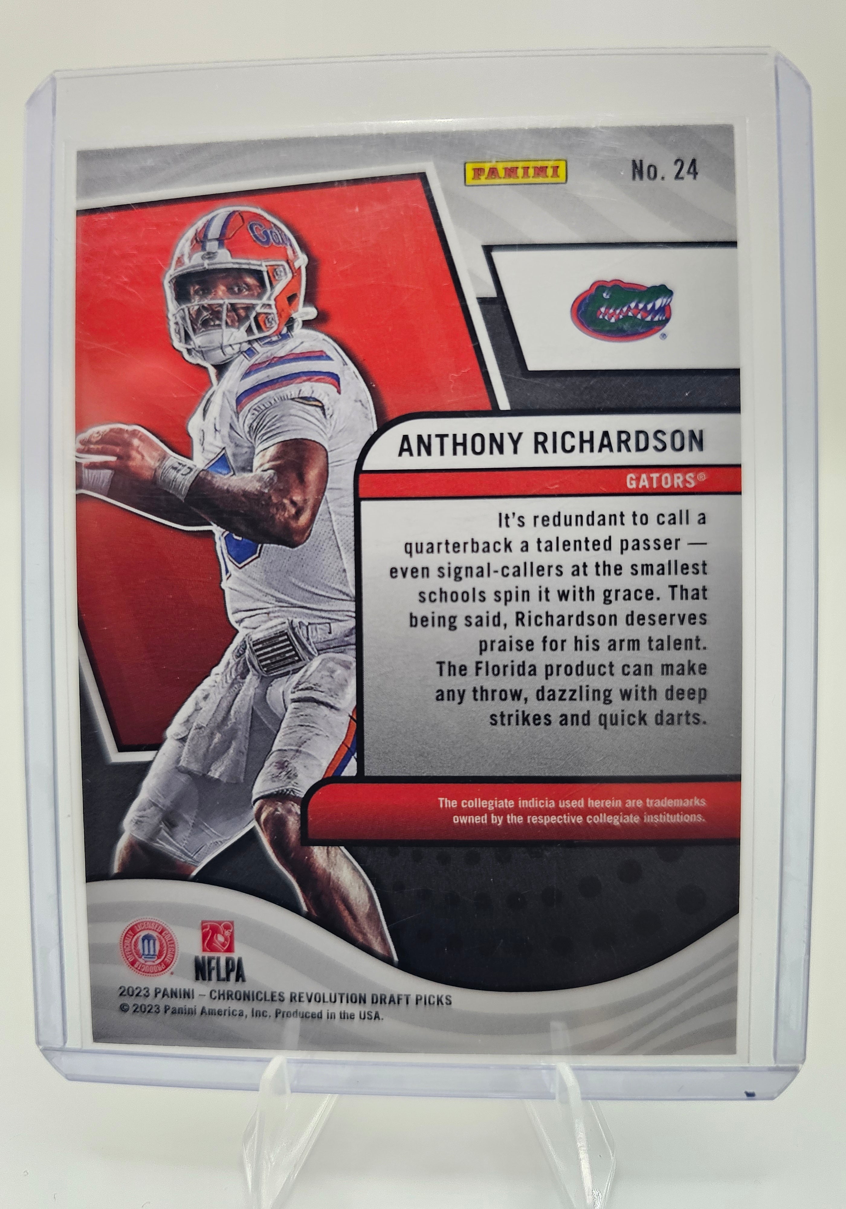 2023 Panini Chronicles Draft Picks #24 Anthony Richardson Revolution