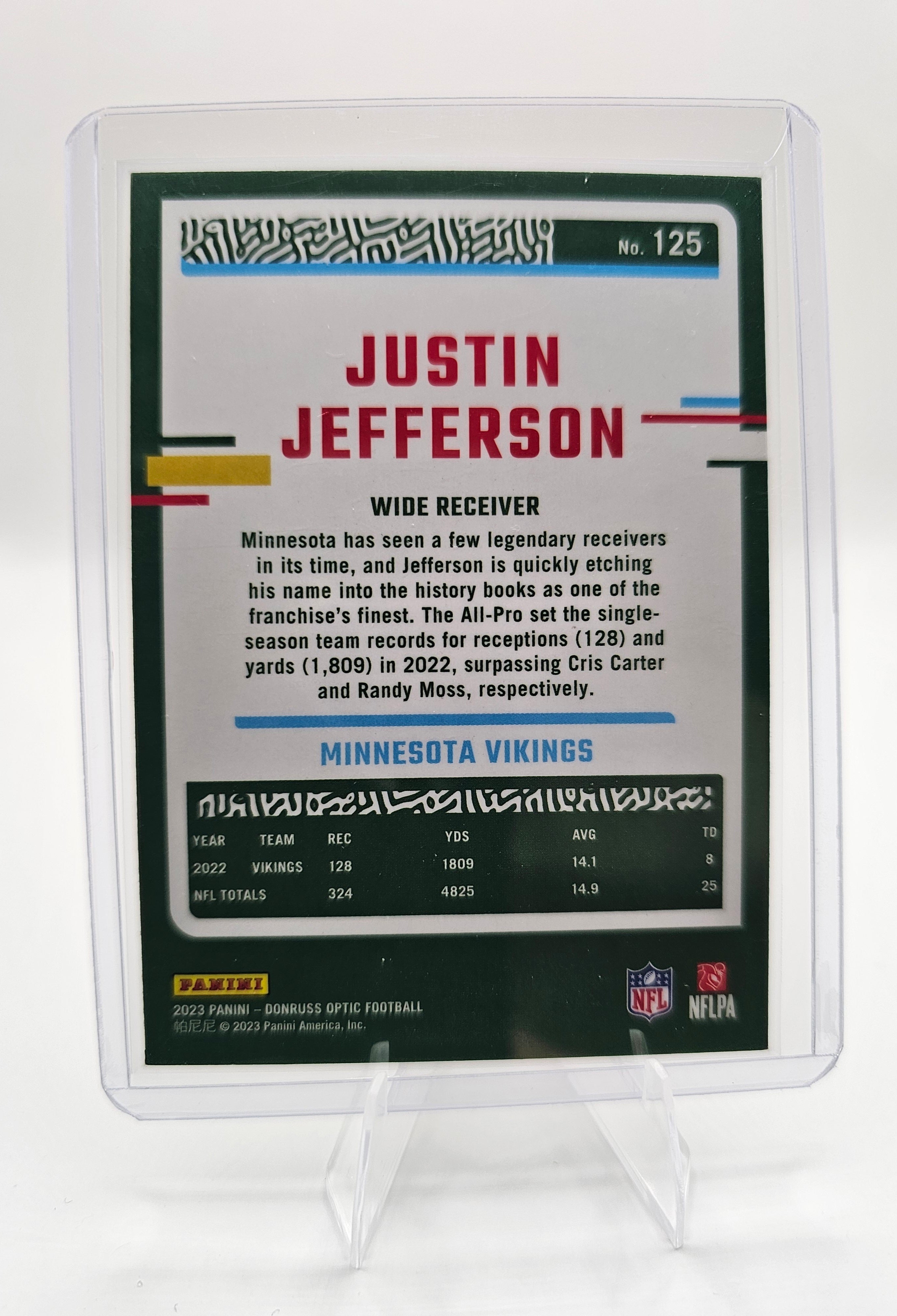 2023 Donruss Optic #125 Justin Jefferson