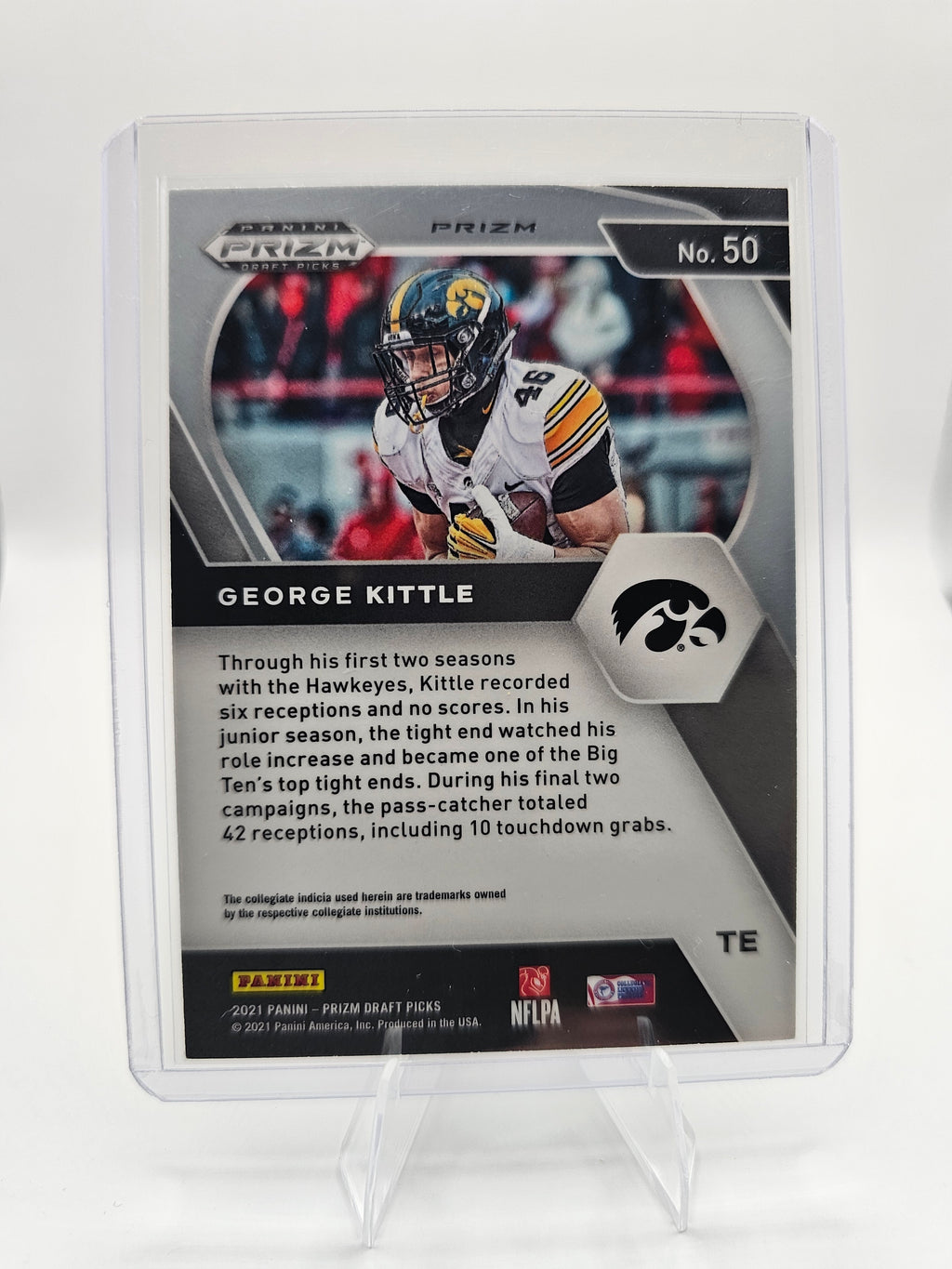2021 Panini Prizm Draft Picks Collegiate #50 George Kittle