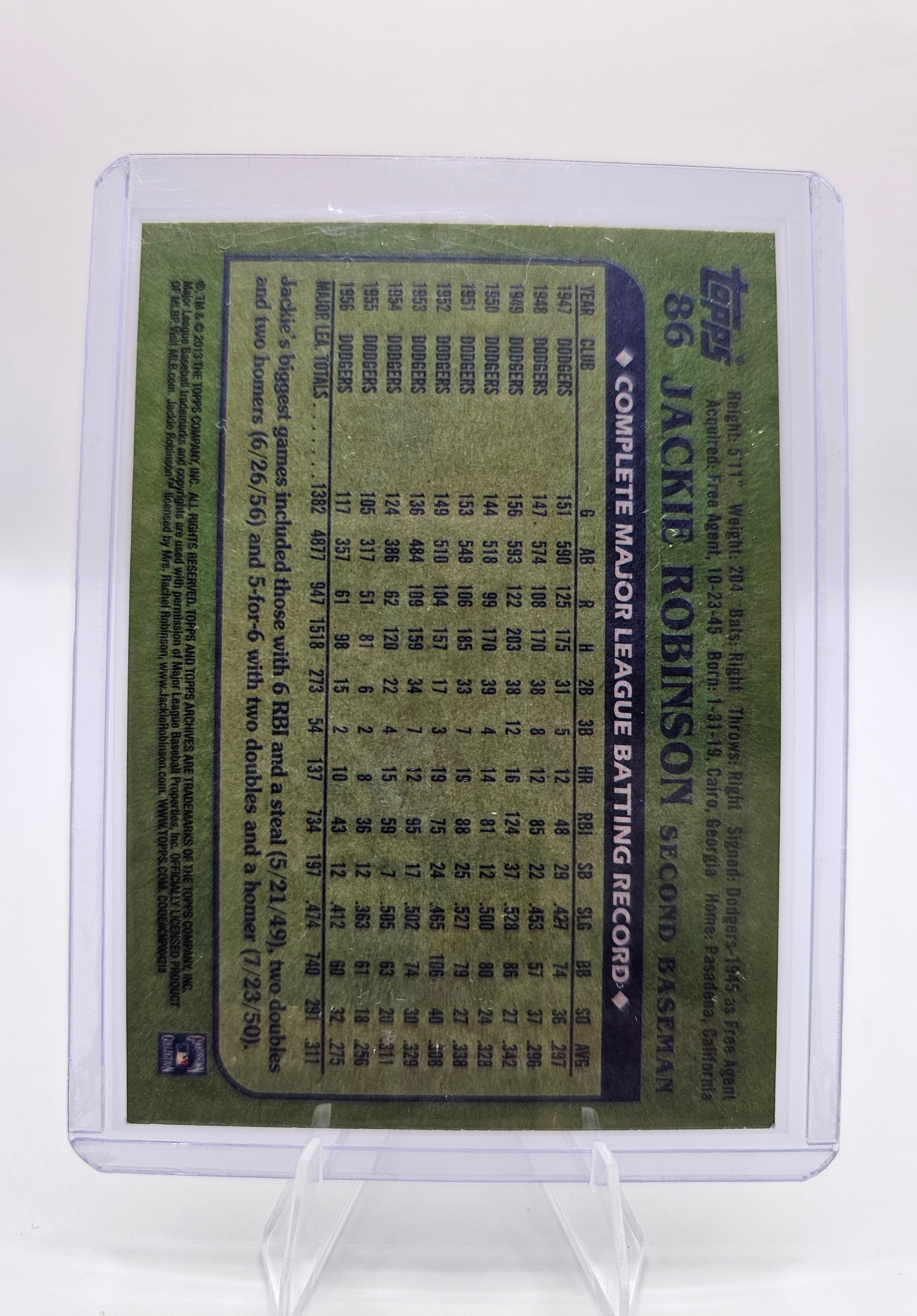 2013 Topps Archives #86 Jackie Robinson