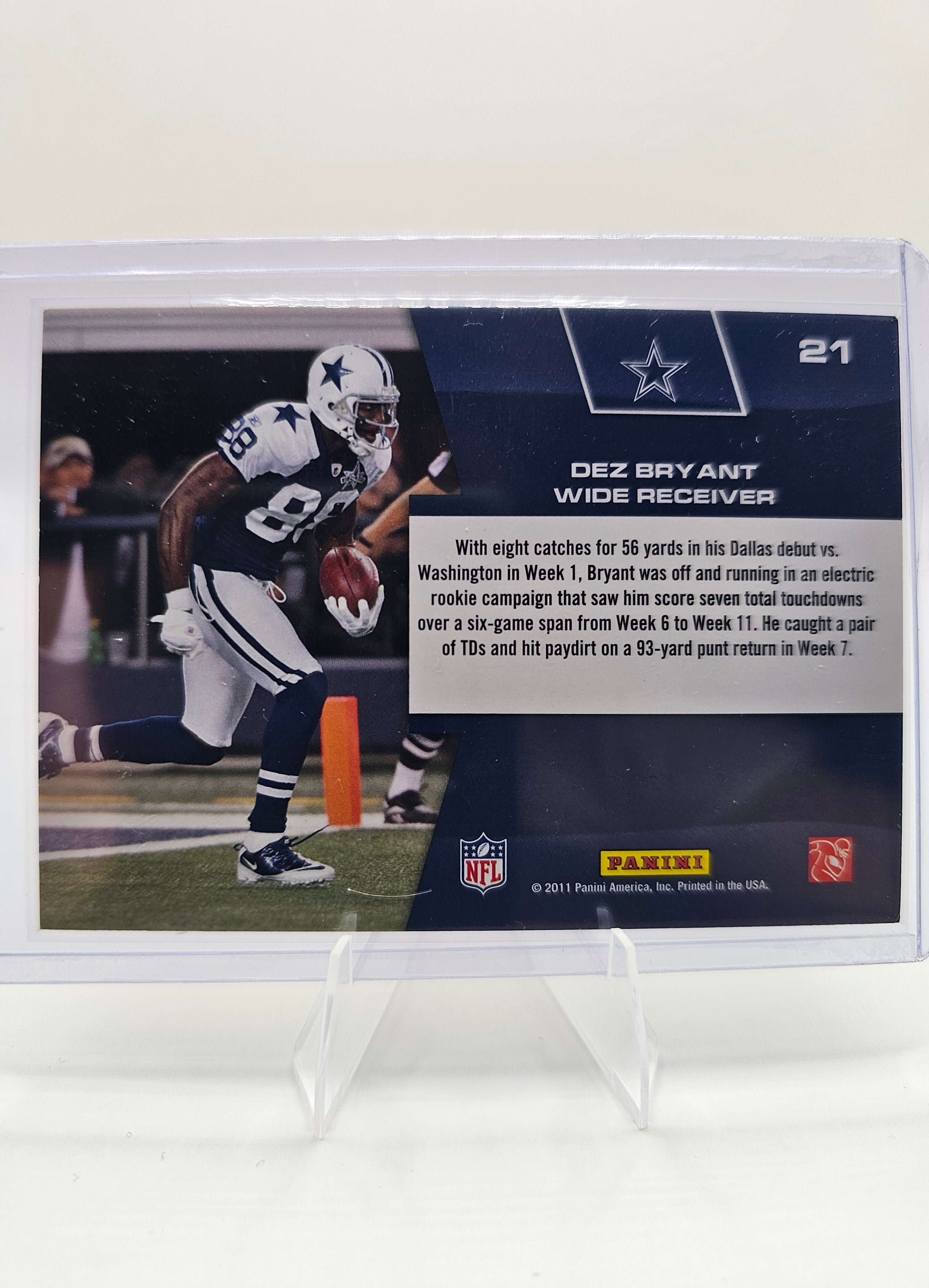 2011 Prestige Prestigious Pros #21 Dez Bryant – Dallas Cowboys