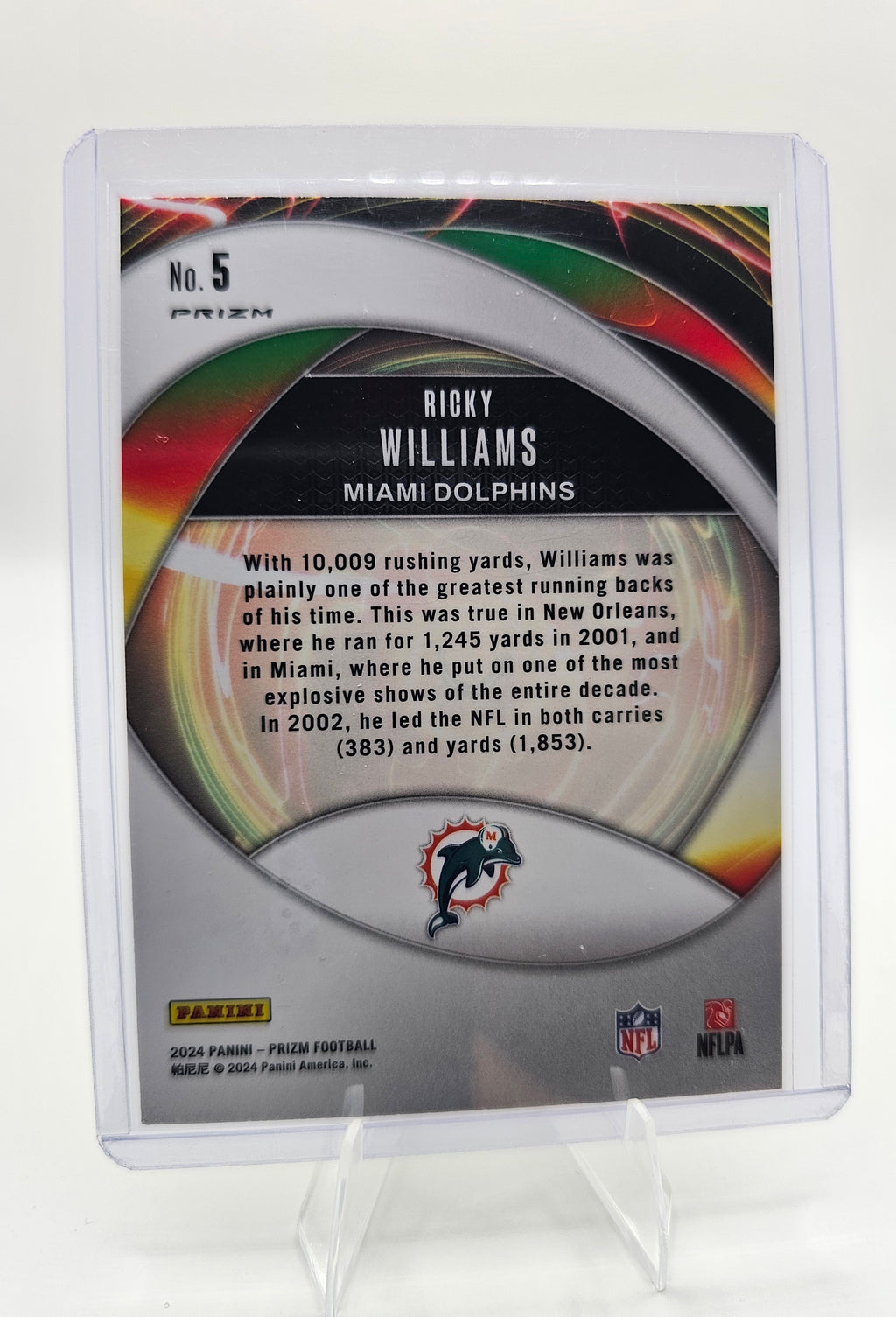 2024 Panini Prizm #5 Ricky Williams Portals Green Prizm
