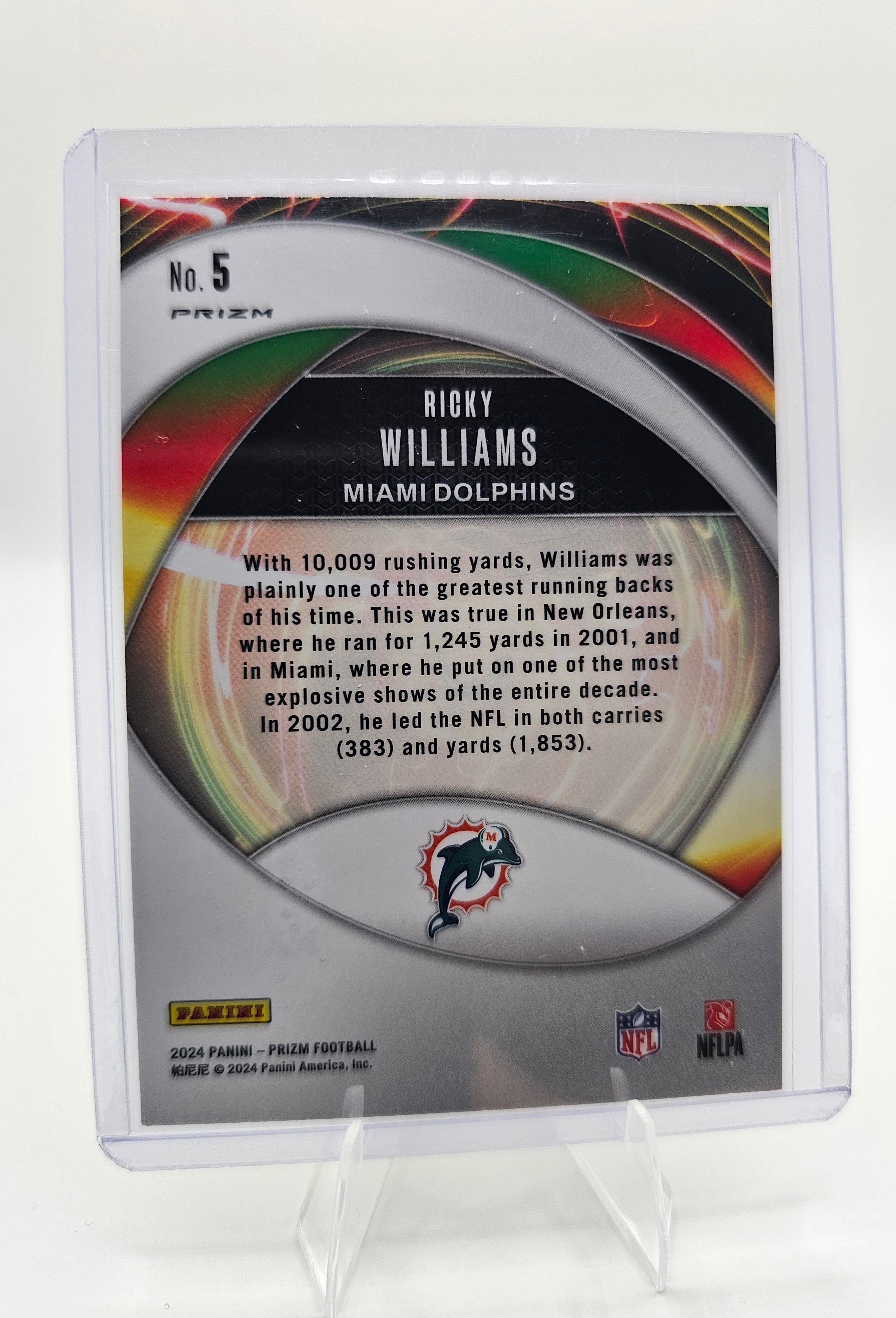 2024 Panini Prizm #5 Ricky Williams Portals Green Prizm