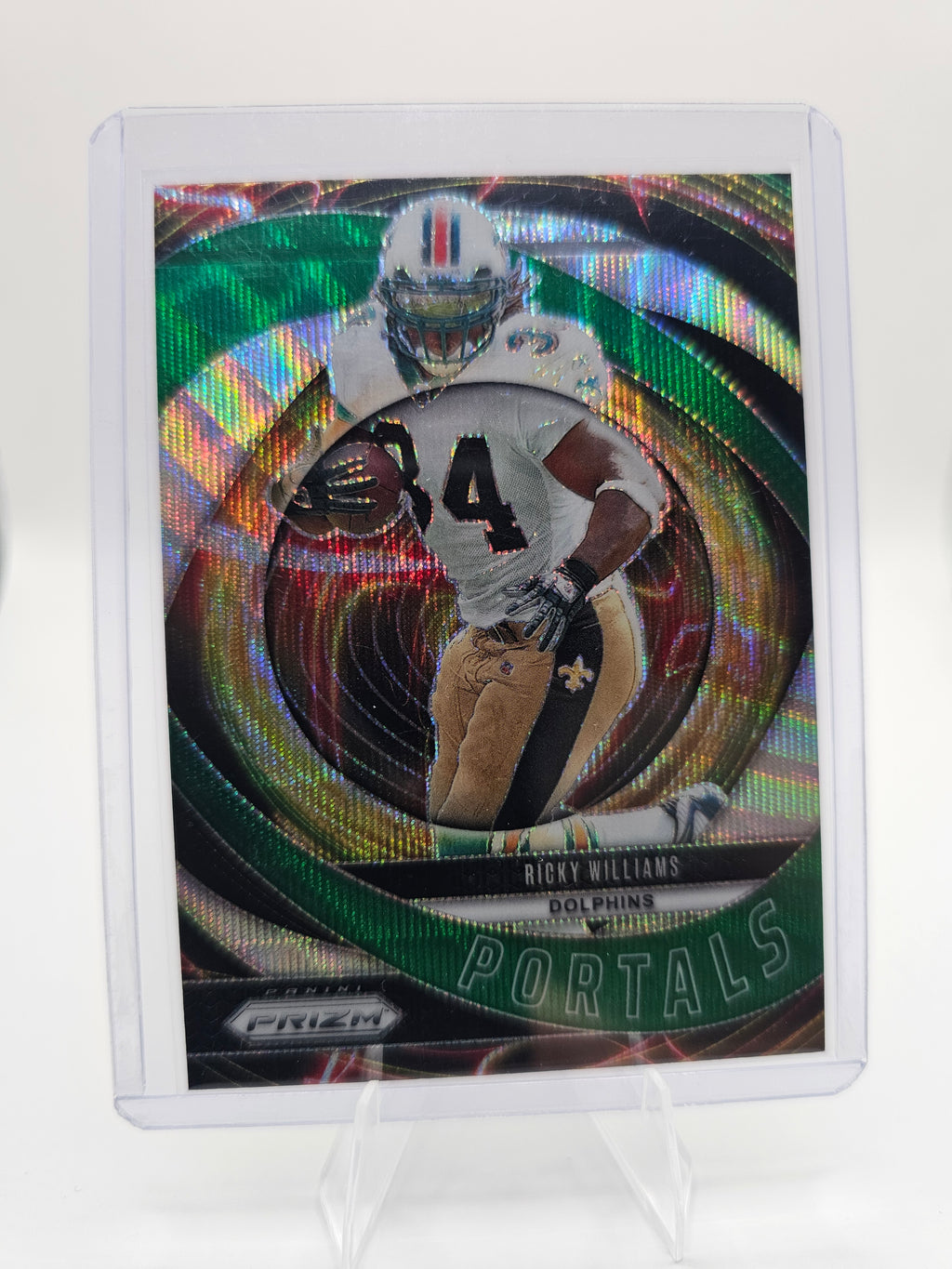 2024 Panini Prizm #5 Ricky Williams Portals Green Prizm