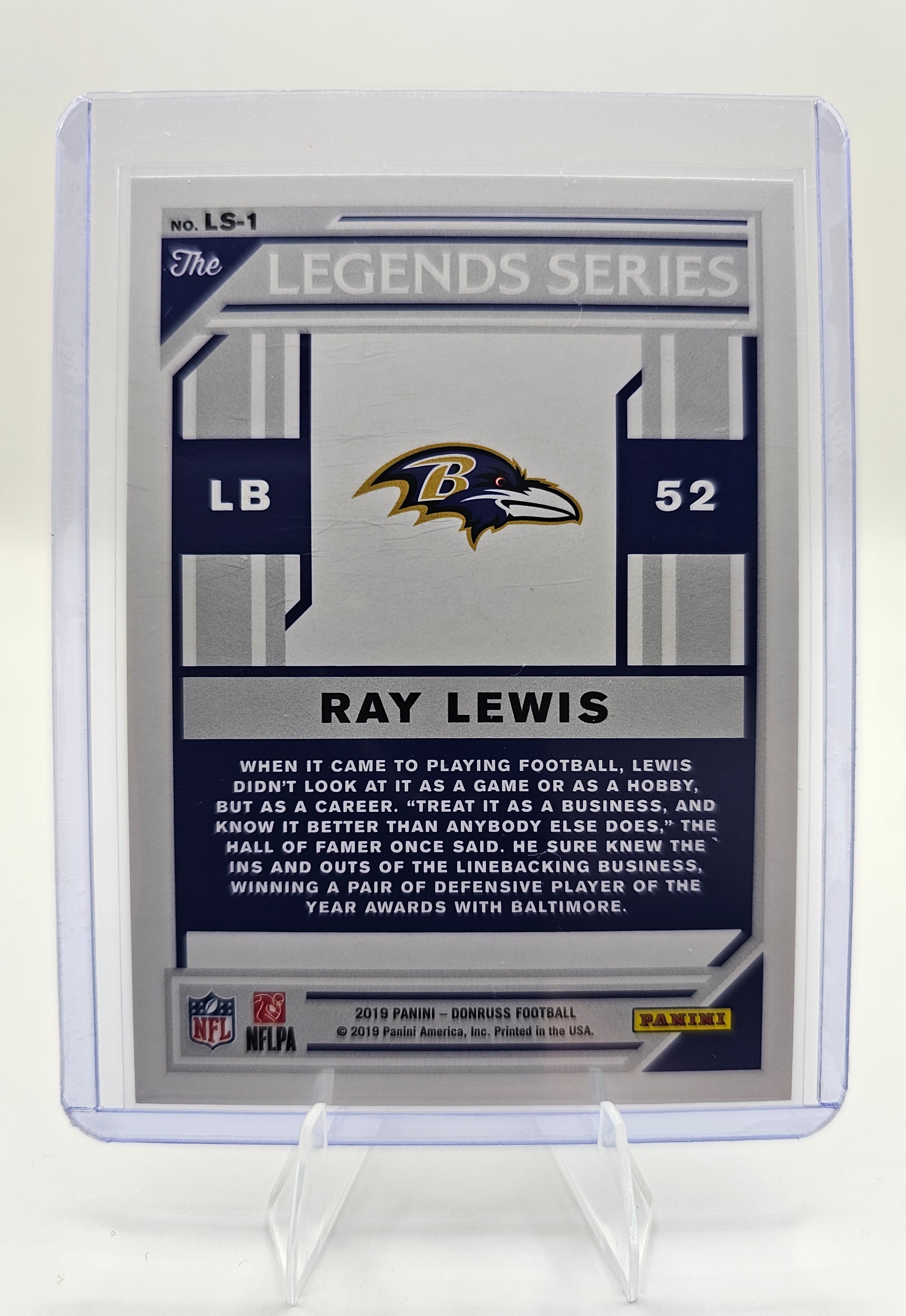 2019 Donruss #LS-1 Ray Lewis The Legends Series