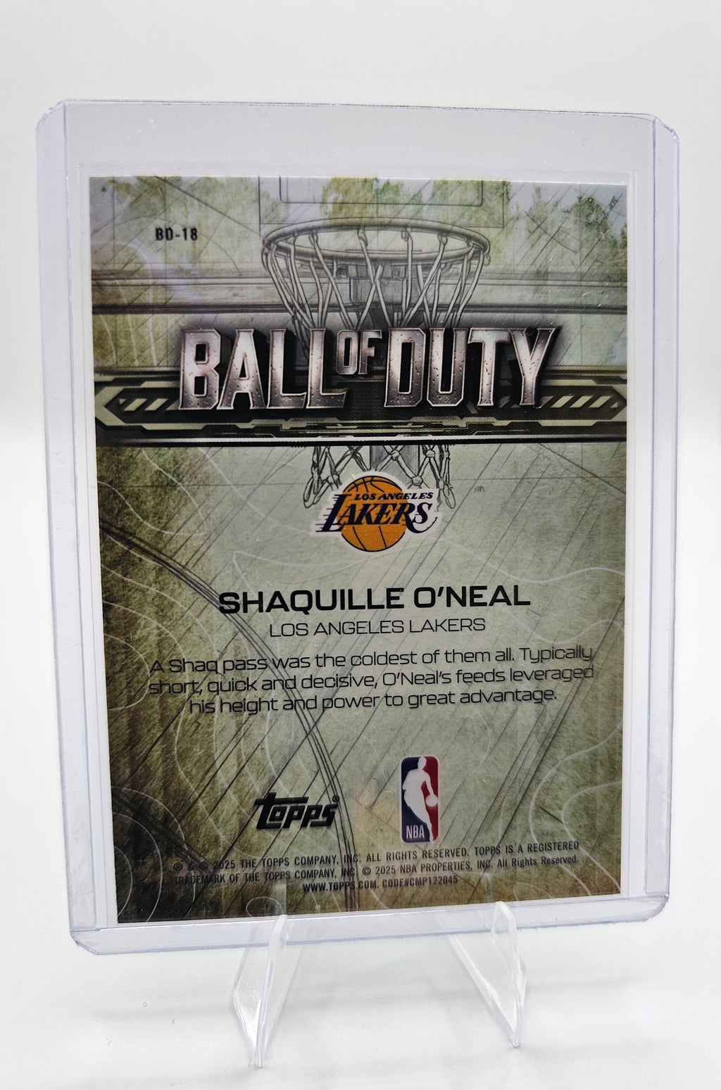 2025-26 Topps Chrome #BD-18 Shaquille O'Neal Ball of Duty
