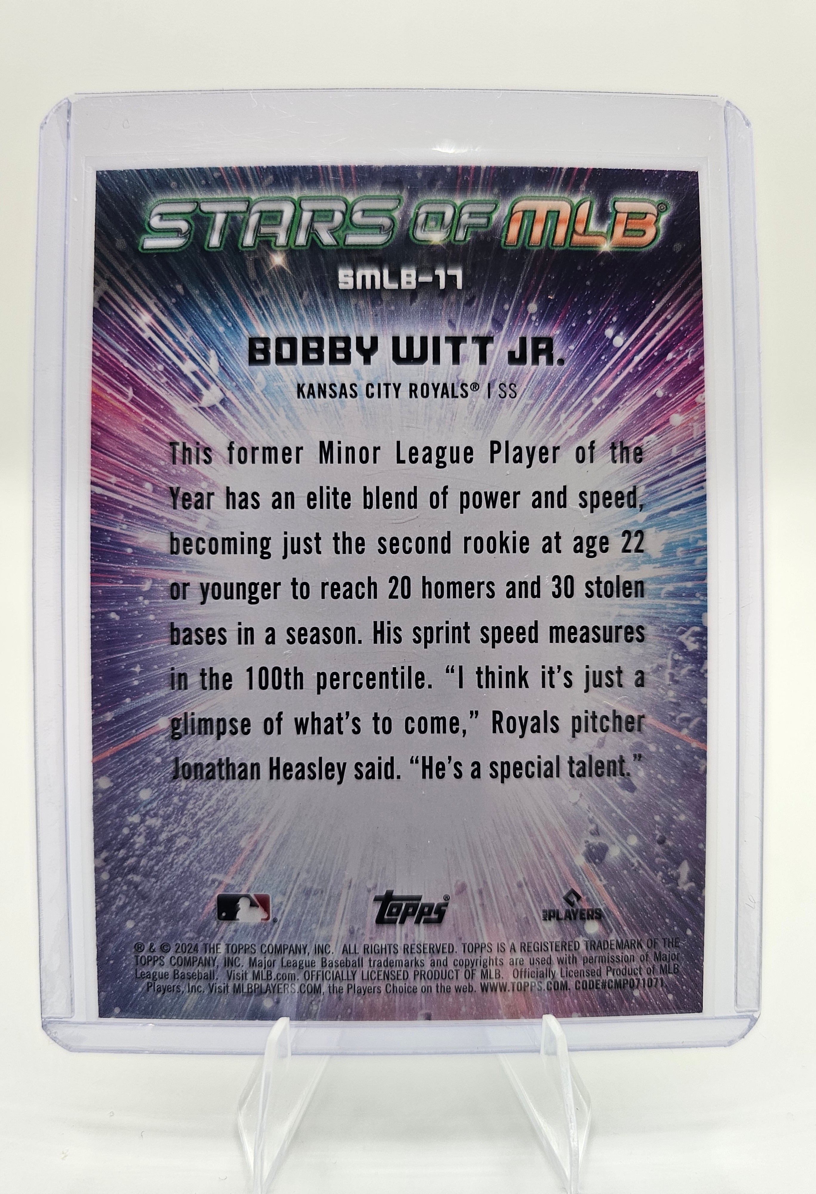 2024 Topps #SMLB-17 Bobby Witt Jr. Stars of MLB