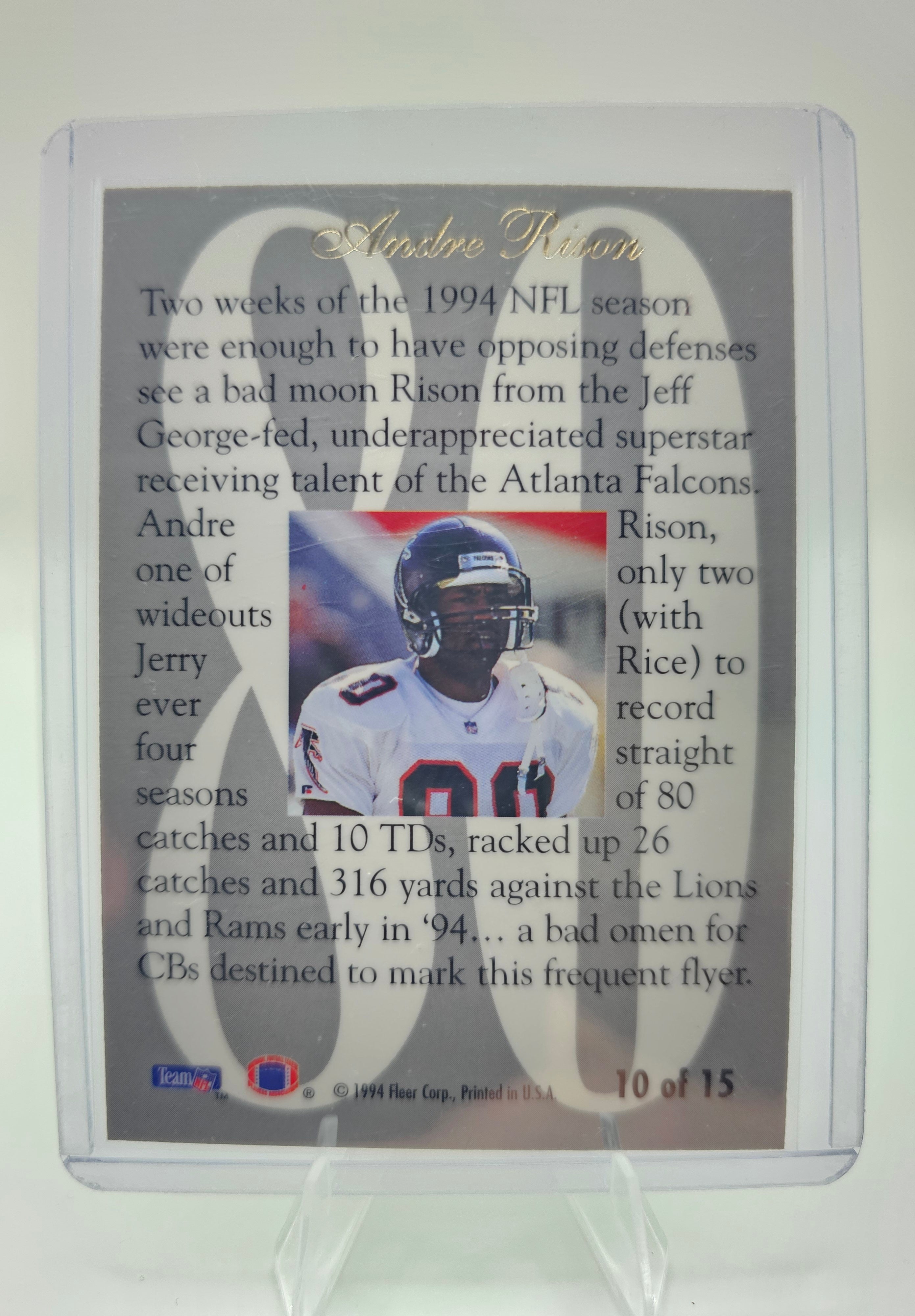 1994 Ultra #10 Andre Rison Flair Hot Numbers