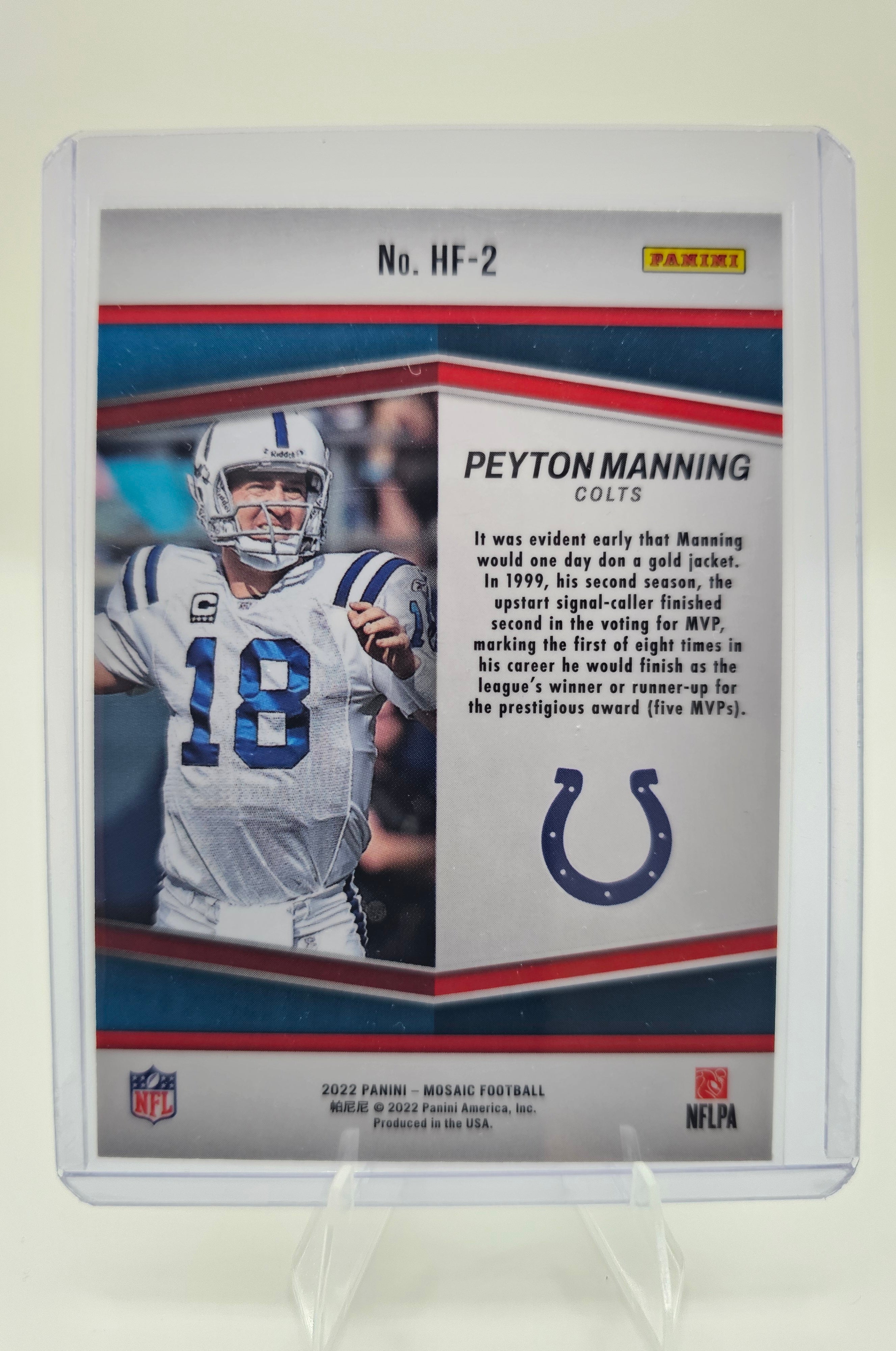 2022 Panini Mosaic #HF-2 Peyton Manning HoloFame