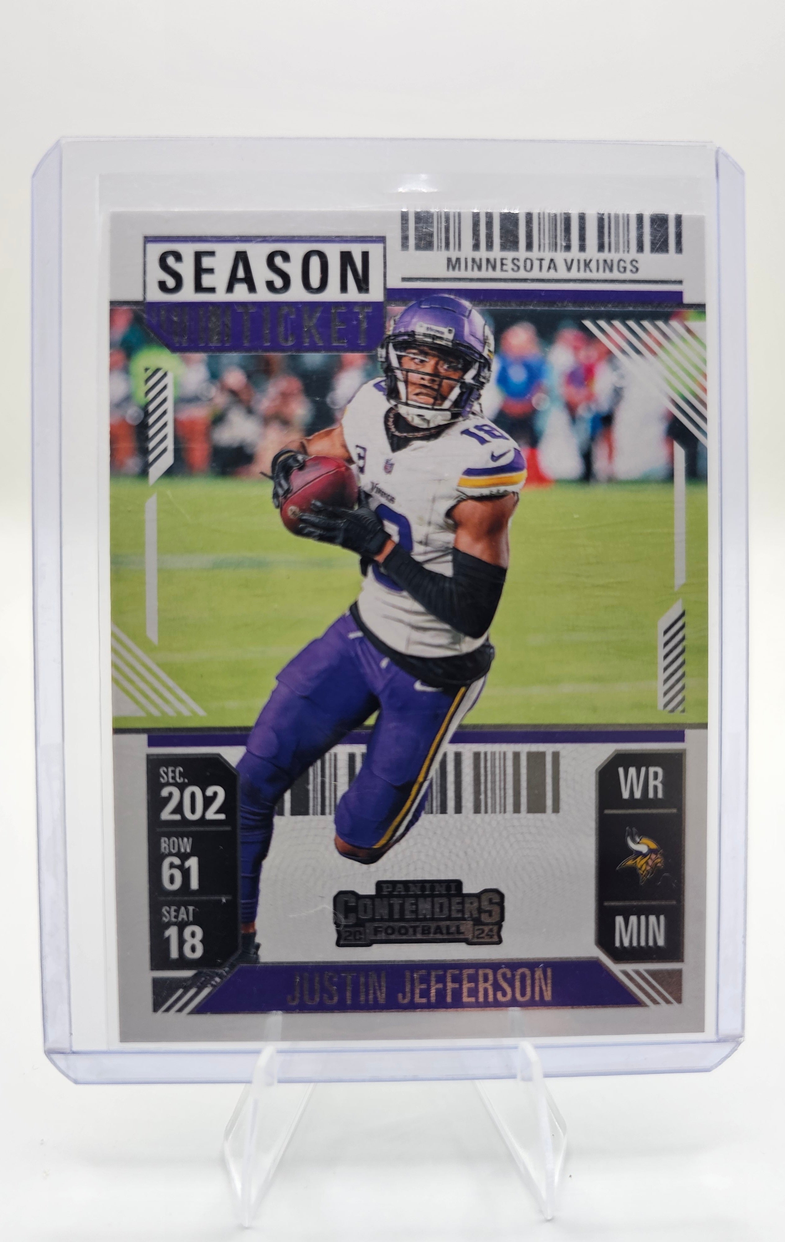 2024 Panini Contenders #65 Justin Jefferson Game Ticket
