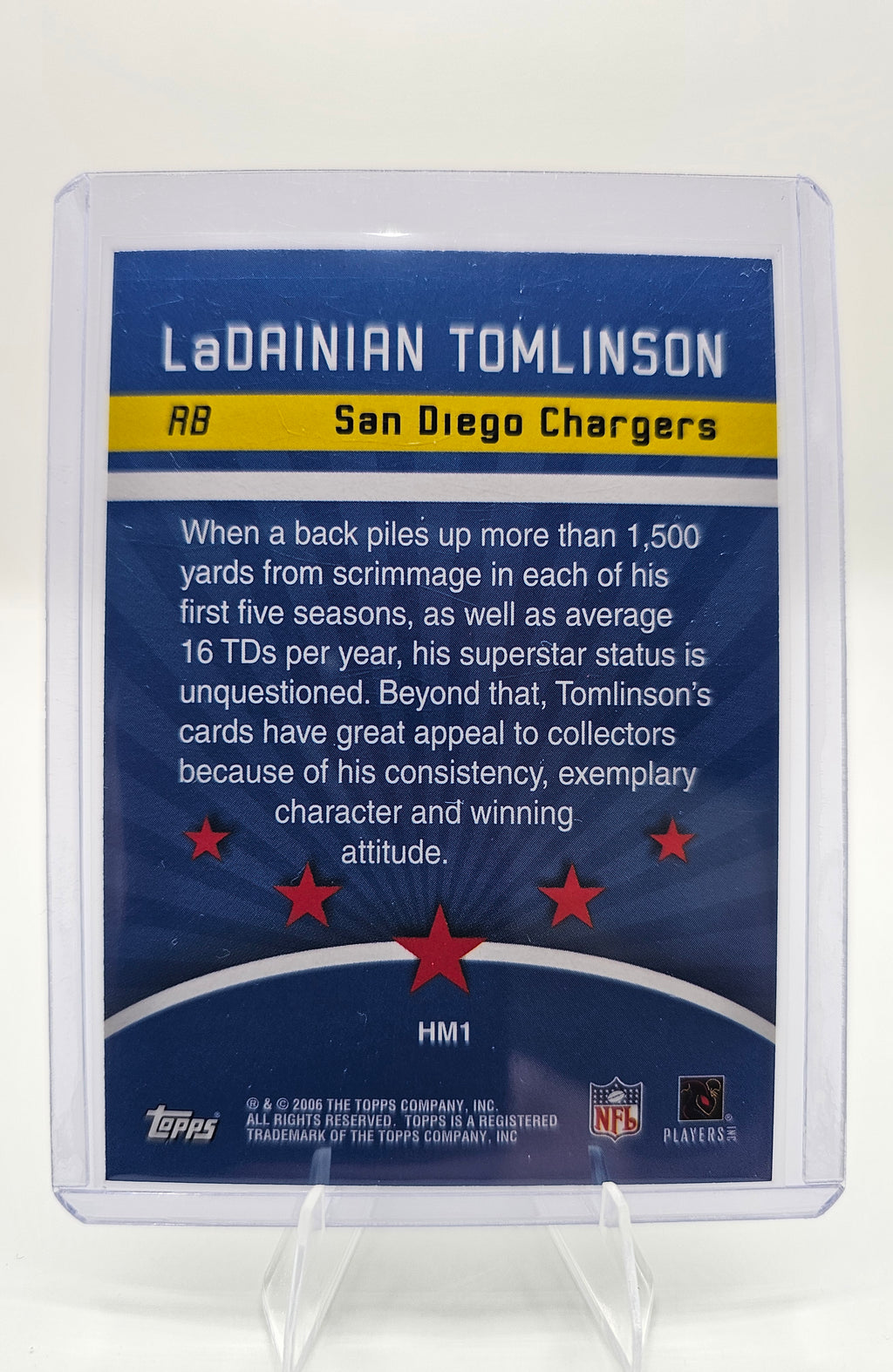 2006 Topps #HM1 LaDainian Tomlinson Hobby Masters