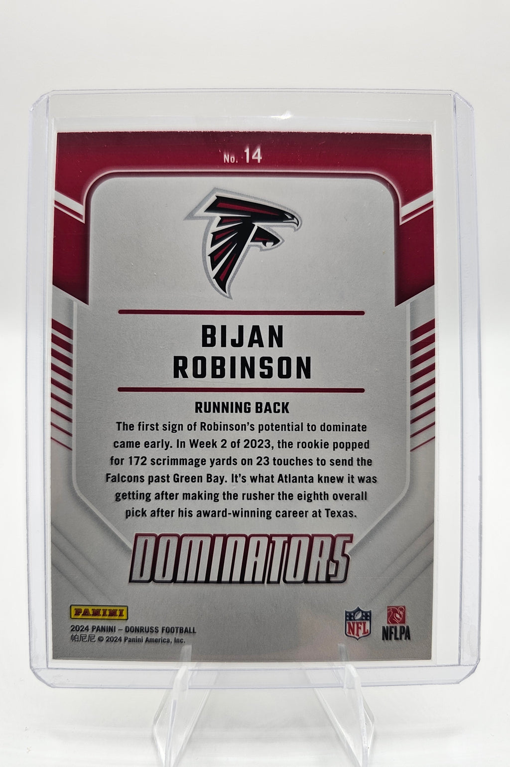 2024 Donruss #14 Bijan Robinson Dominators