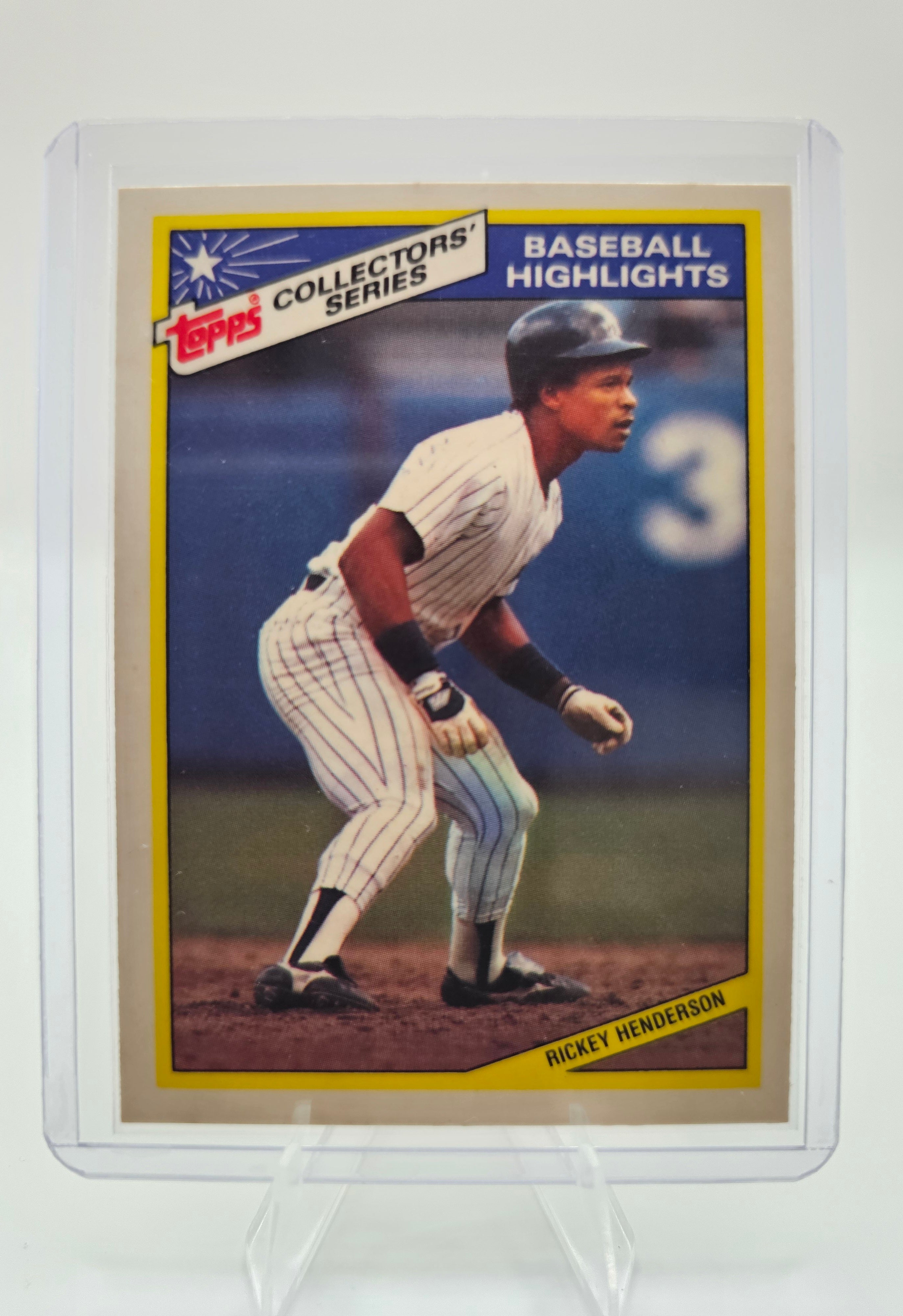 1987 Topps Collectors' Series Baseball Highlights Rickey Henderson