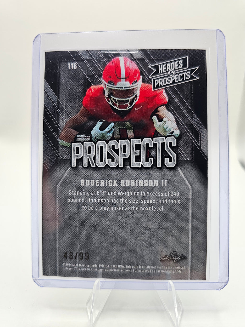 2024 Leaf Heroes & Prospects 116 Roderick Robinson II #48/99