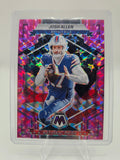 2023 Panini Mosaic #257 Josh Allen Camo Pink Mosaic