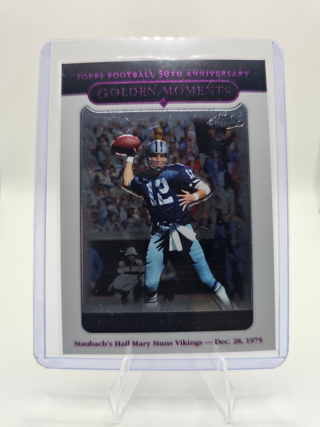 2005 Topps Chrome #165 Roger Staubach Dallas Cowboys Football Card