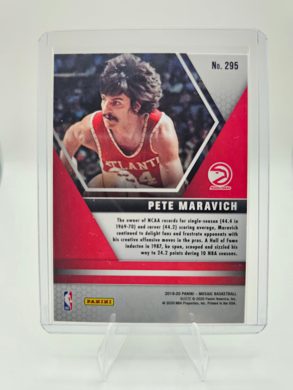 2019-20 Panini Mosaic #295 Pete Maravich