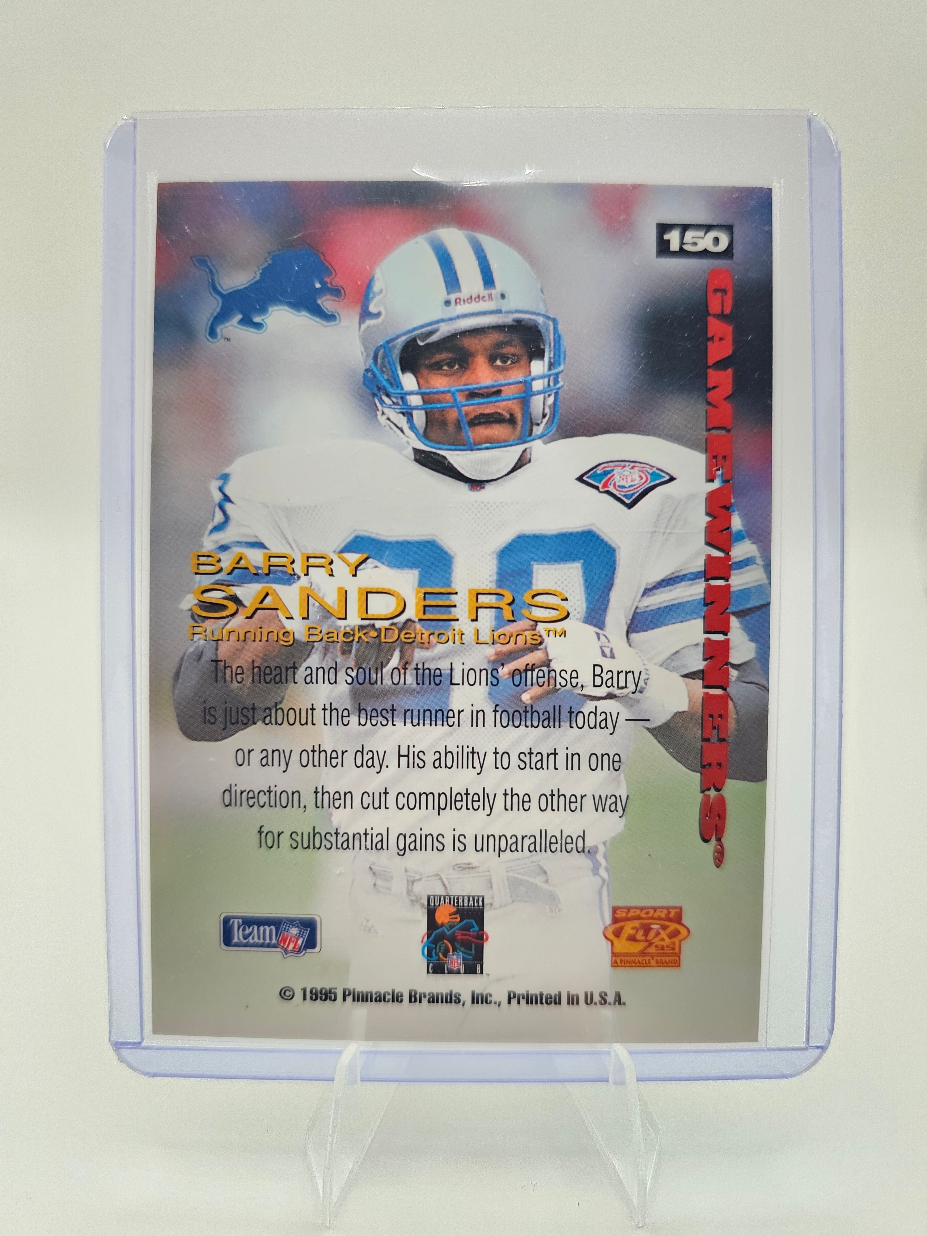 1995 Sportflix #150 Barry Sanders – Detroit Lions