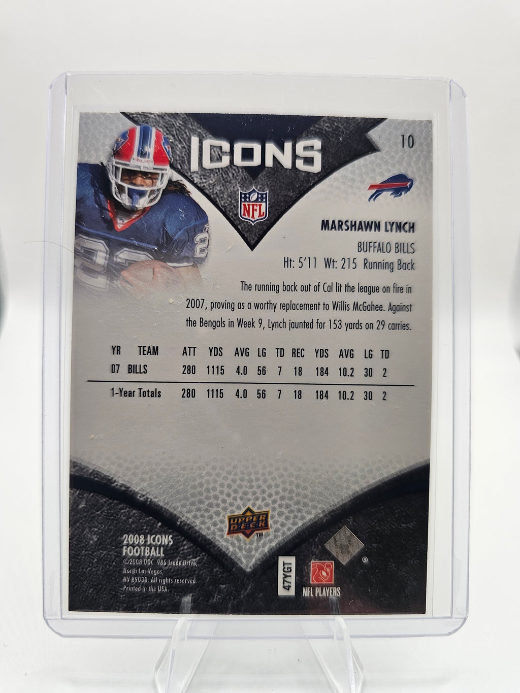 2008 Upper Deck Icons #10 Marshawn Lynch