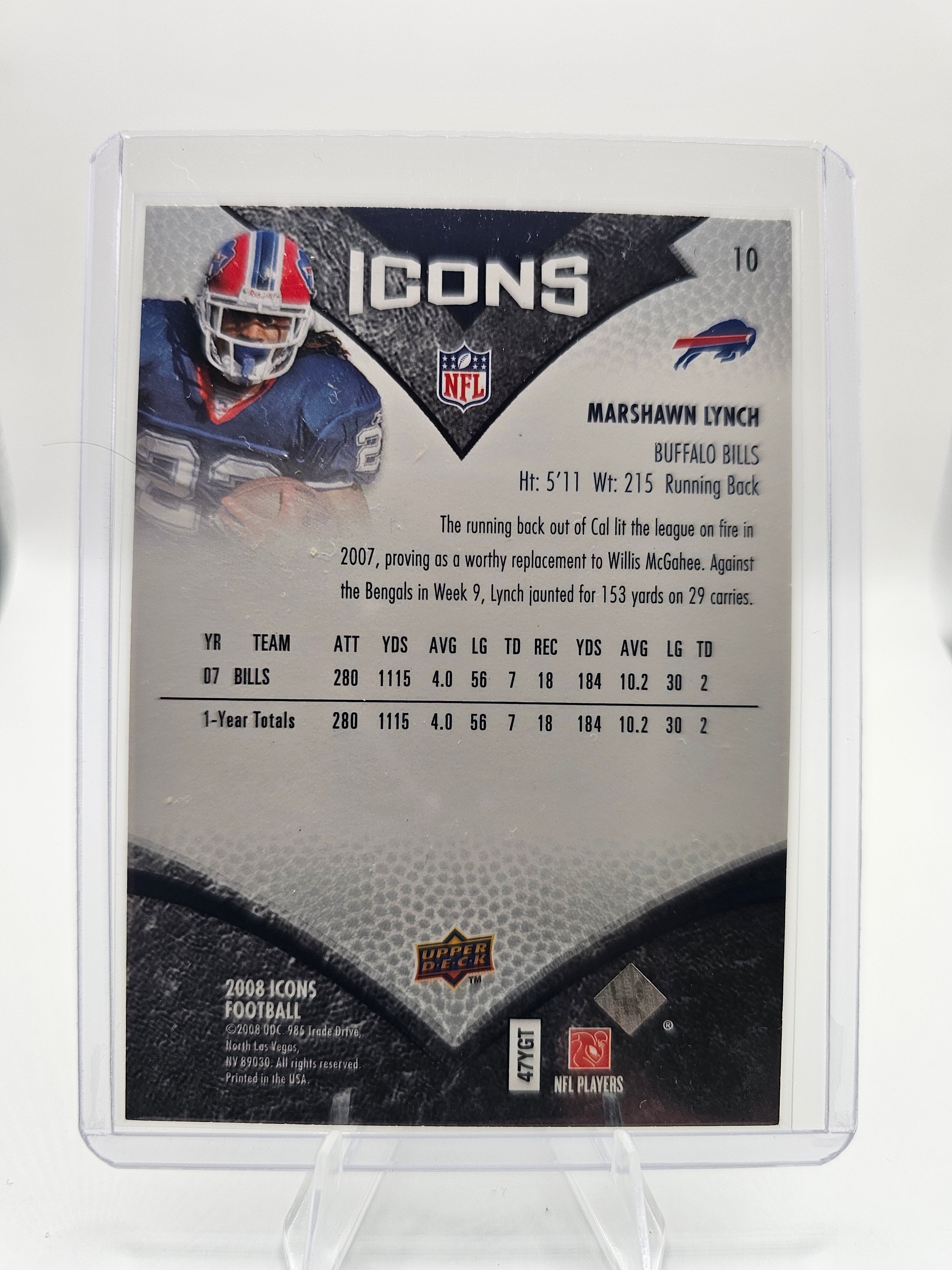 2008 Upper Deck Icons #10 Marshawn Lynch