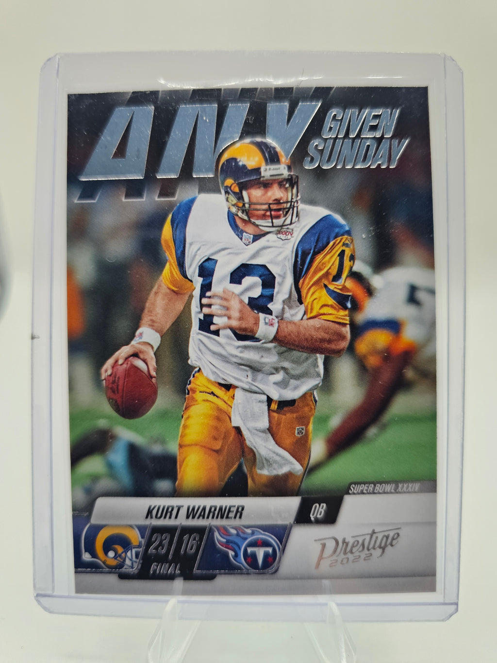 2022 Panini Prestige Any Given Sunday #7 Kurt Warner – St. Louis Rams