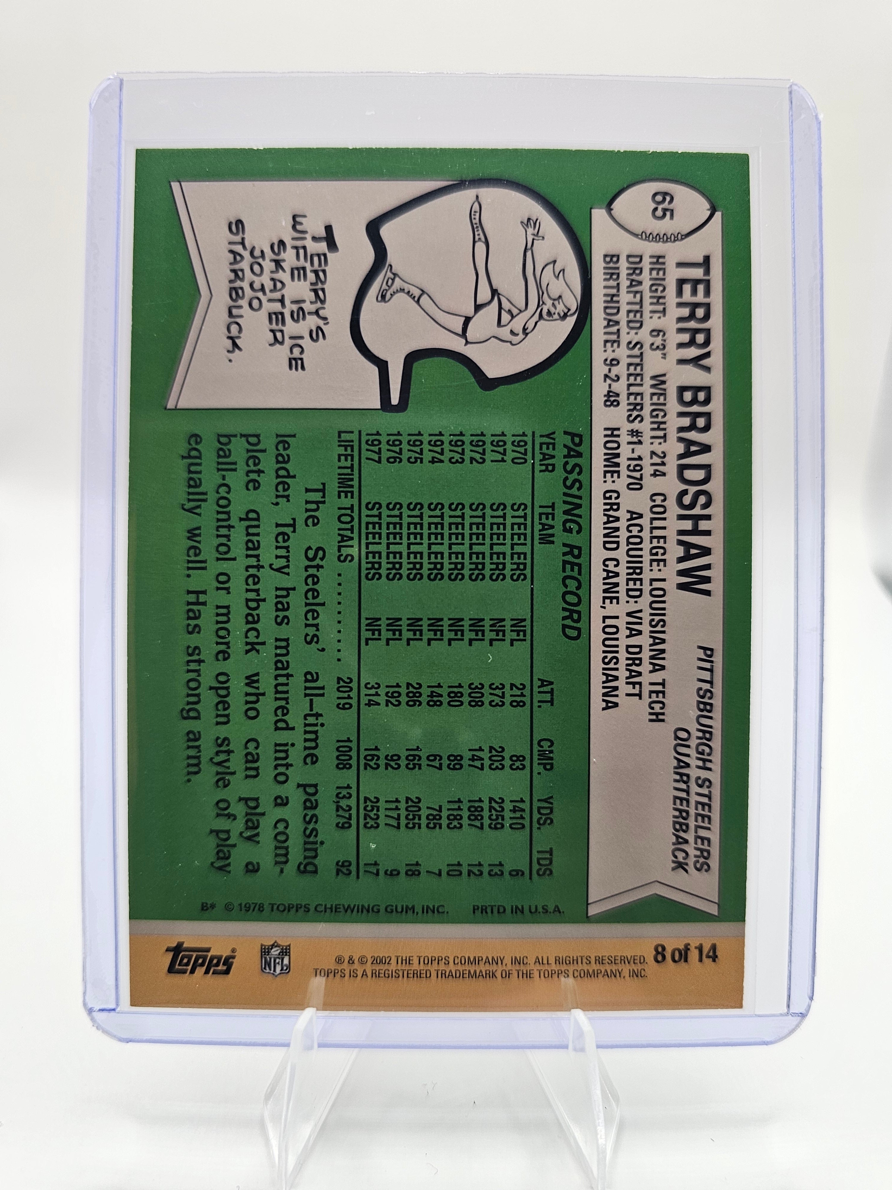 2002 Topps #65 Terry Bradshaw