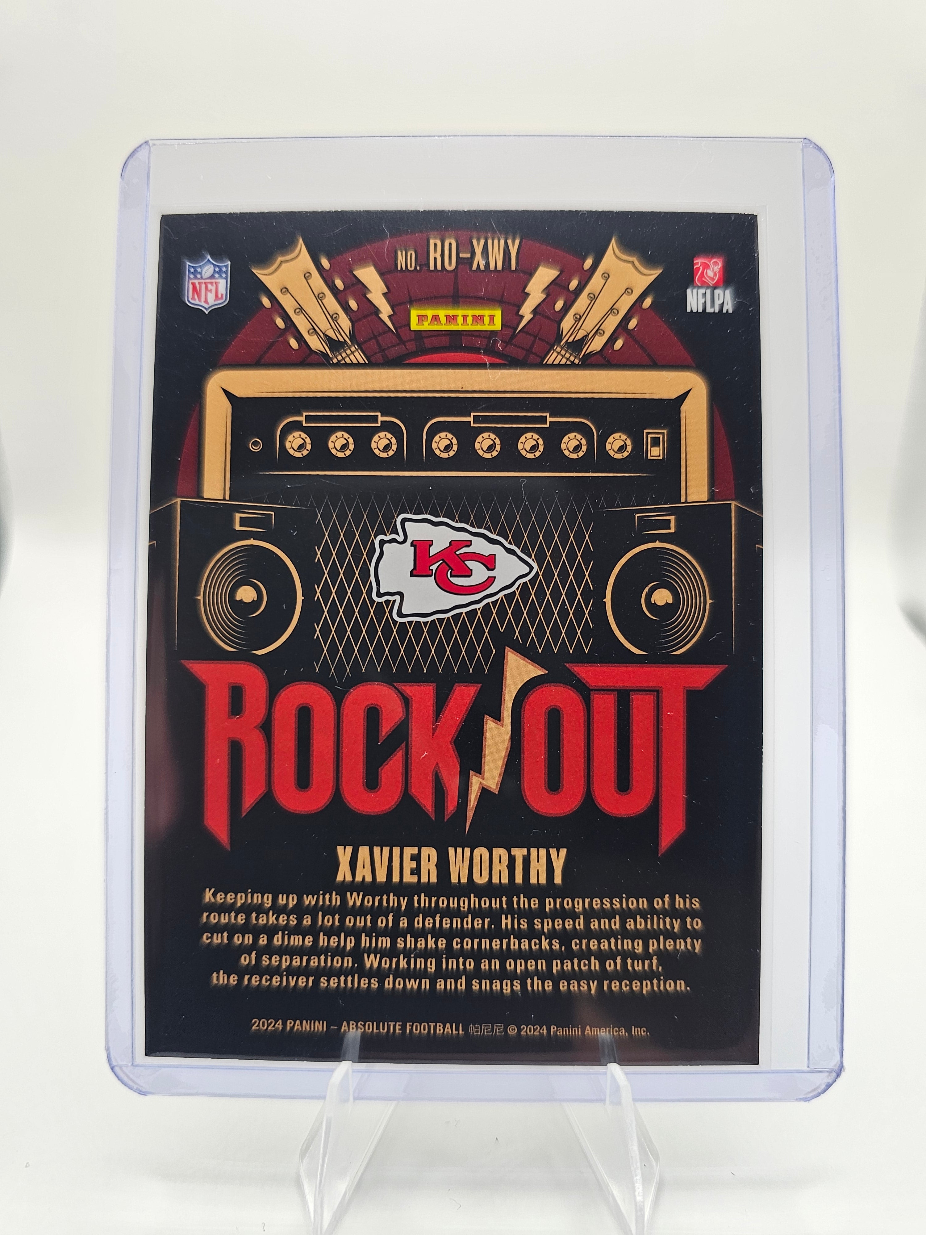 2024 Panini Absolute #RO-XWY Xavier Worthy Rock Out