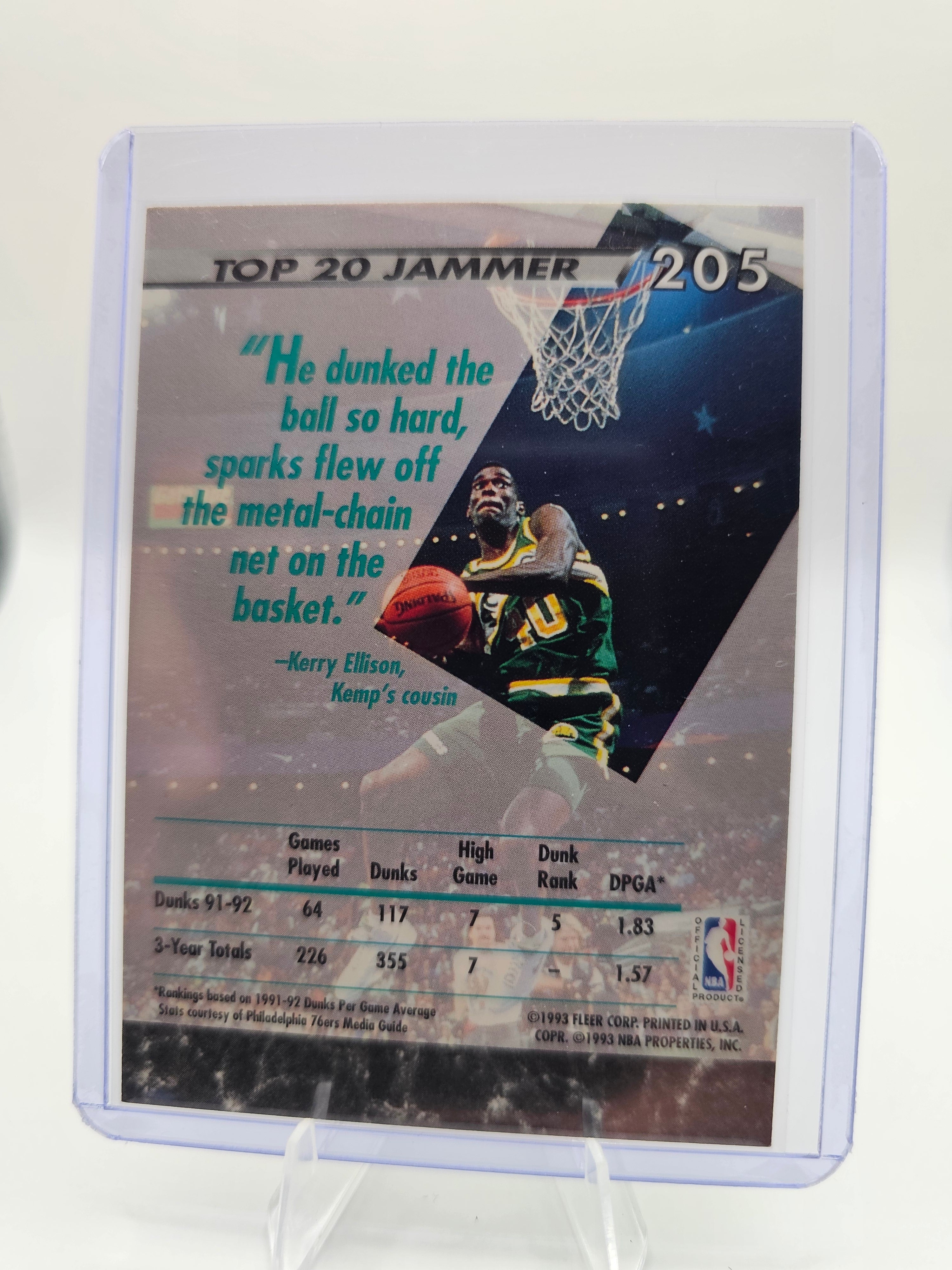 1992-93 Ultra #205 Shawn Kemp