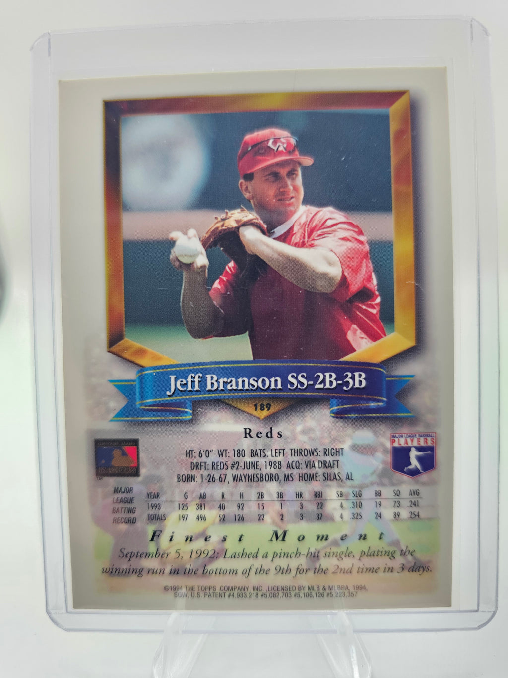 1994 Finest #189 Jeff Branson