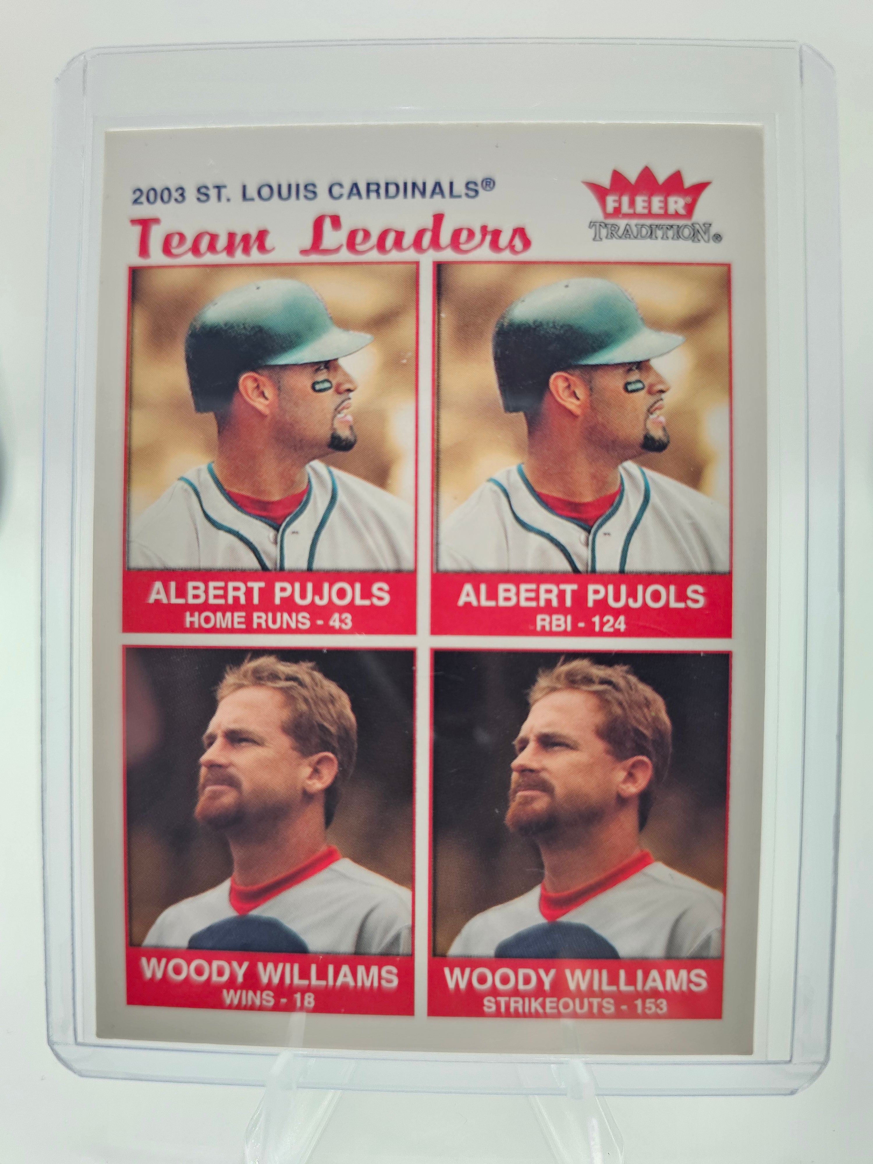 2004 Fleer Tradition #37 Albert Pujols / Woody Williams