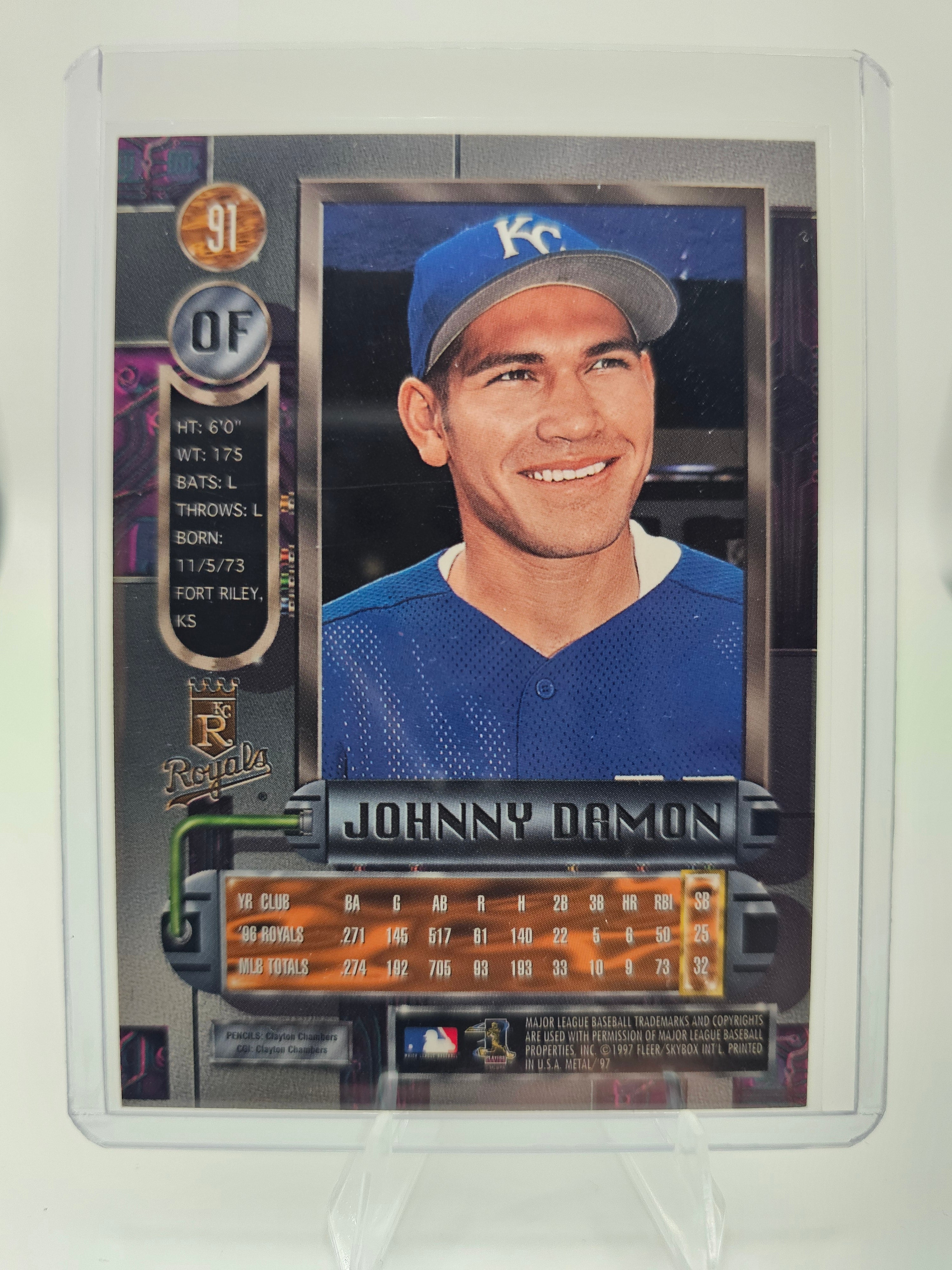 1997 Metal Universe #91 Johnny Damon