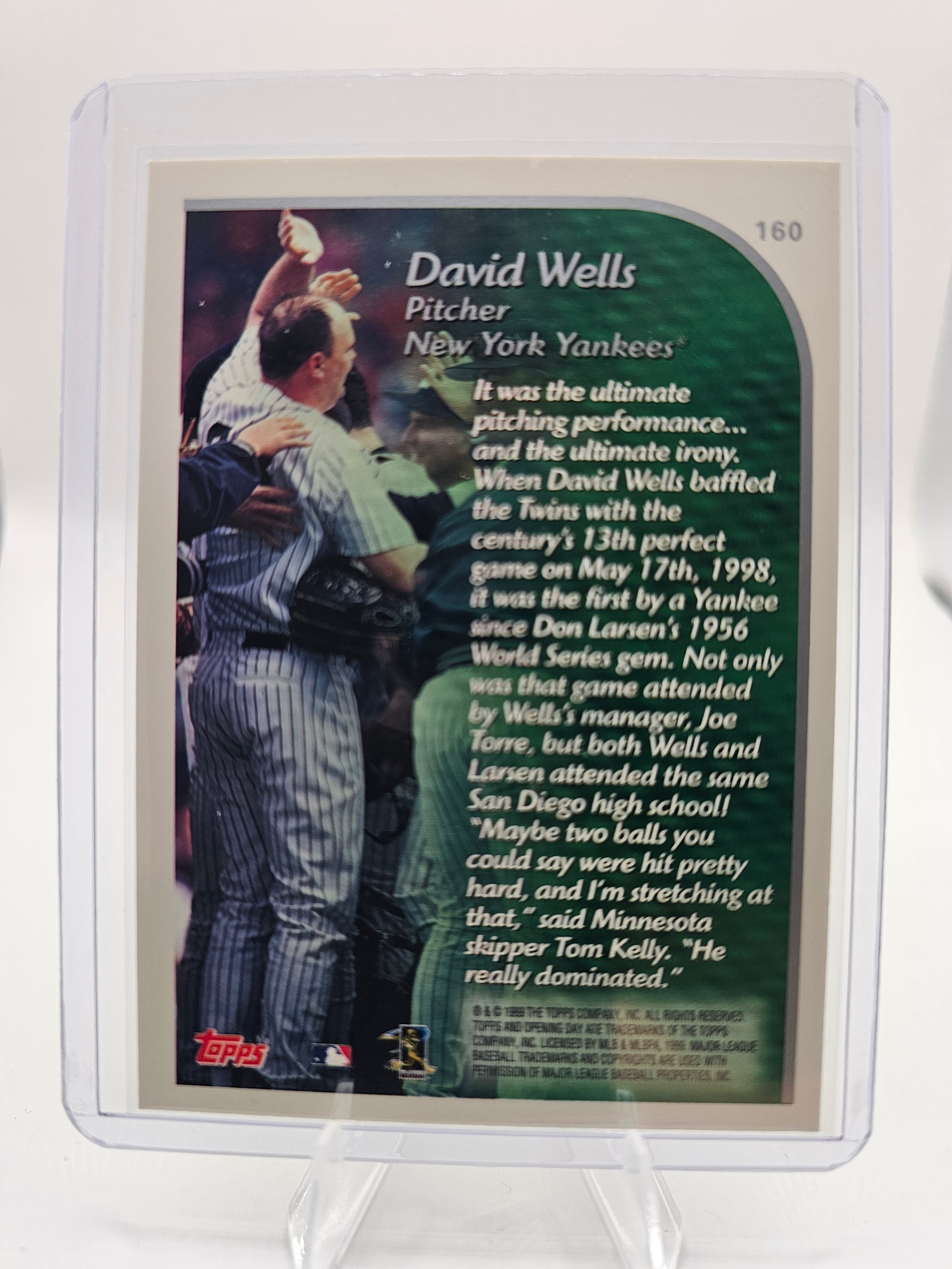 1999 Topps #160 David Wells