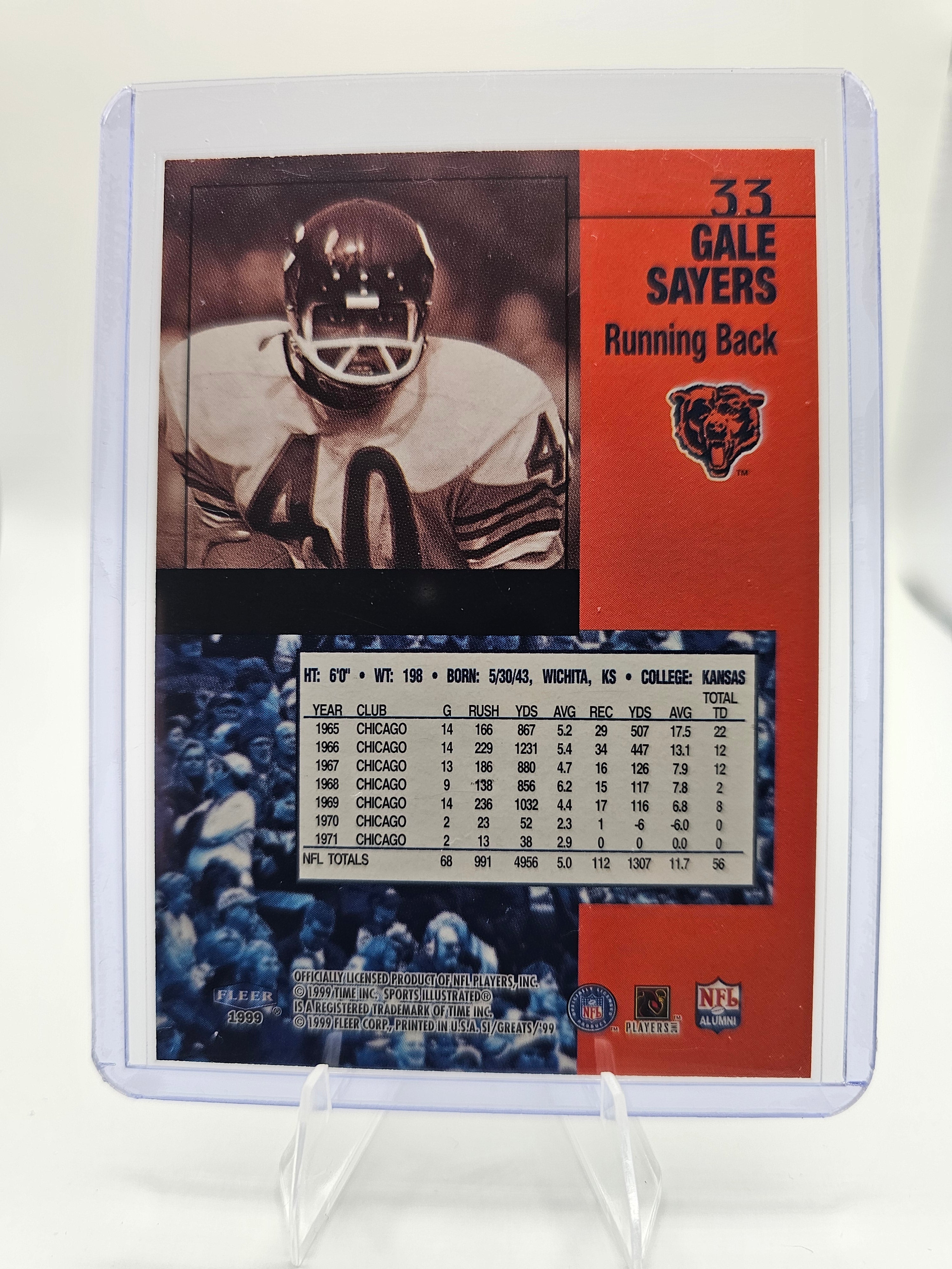 1999 Fleer Sports Illustrated #33 Gale Sayers