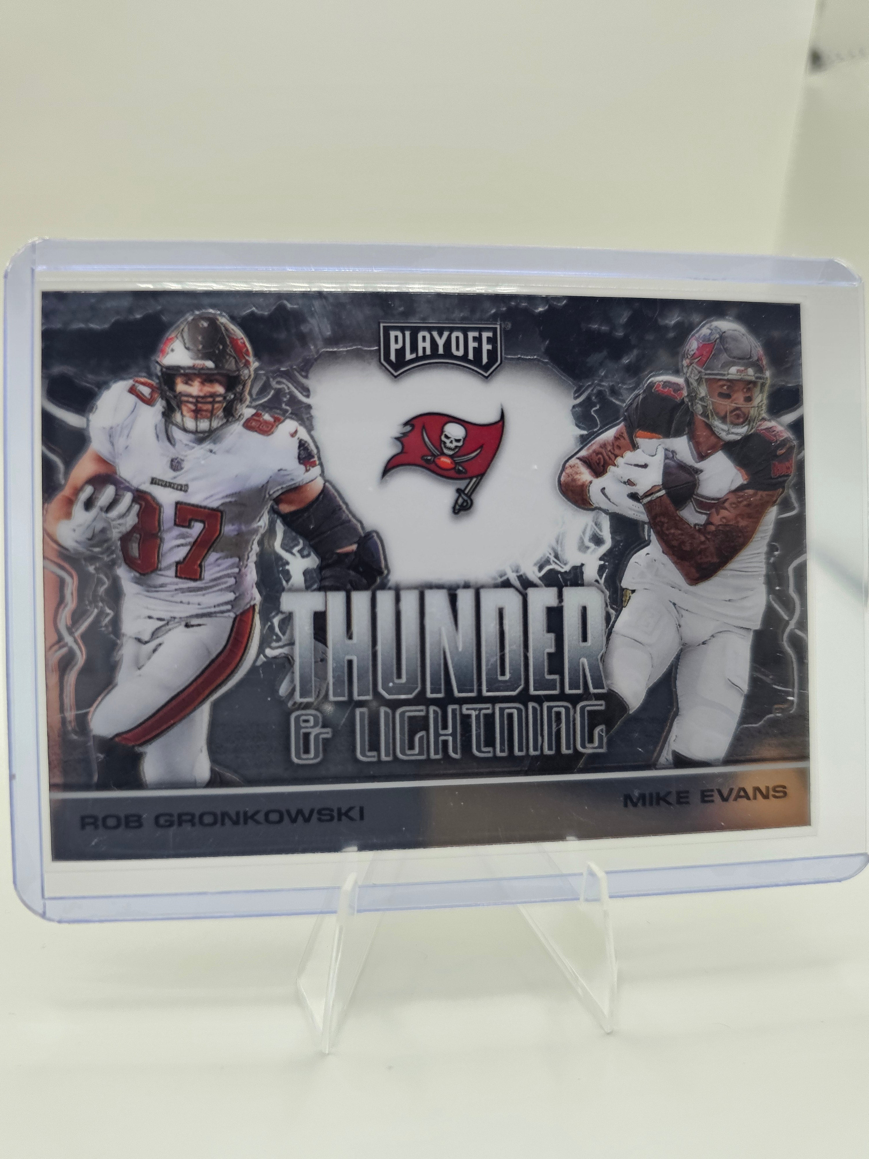 2020 Panini Playoff #TL-6 Rob Gronkowski / Mike Evans Thunder & Lightning Silver