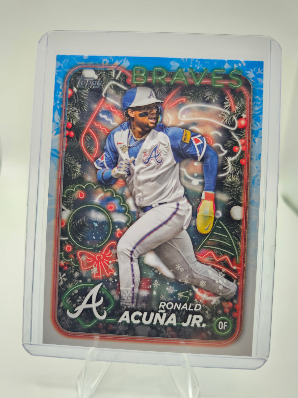 2024 Topps Holiday #H100 Ronald Acuña Jr. Holiday Tree