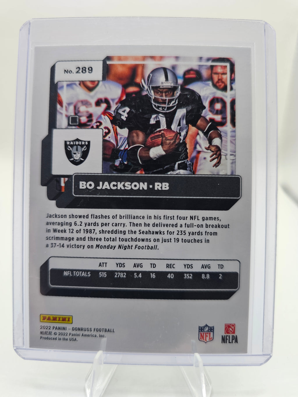 2022 Donruss #289 Bo Jackson