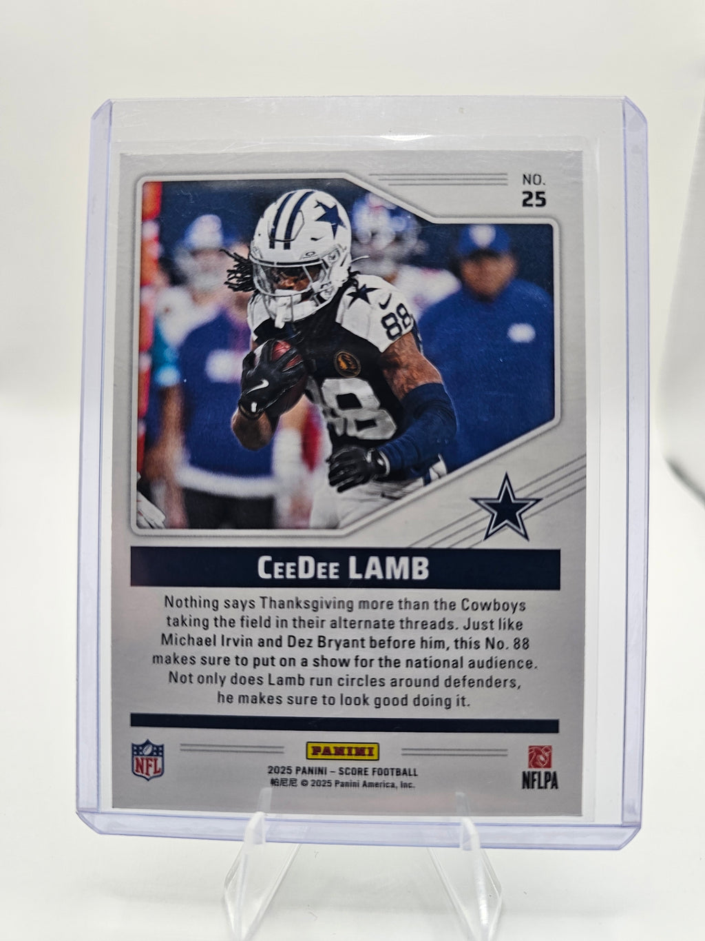 2025 Score #25 CeeDee Lamb Throwbacks