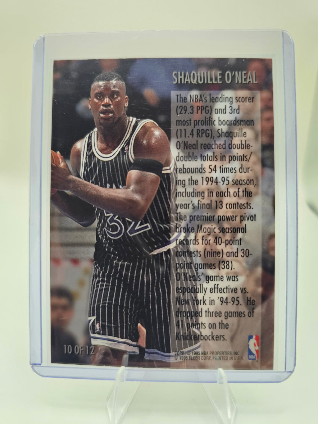 1995-96 Fleer #10 Shaquille O'Neal Double Double