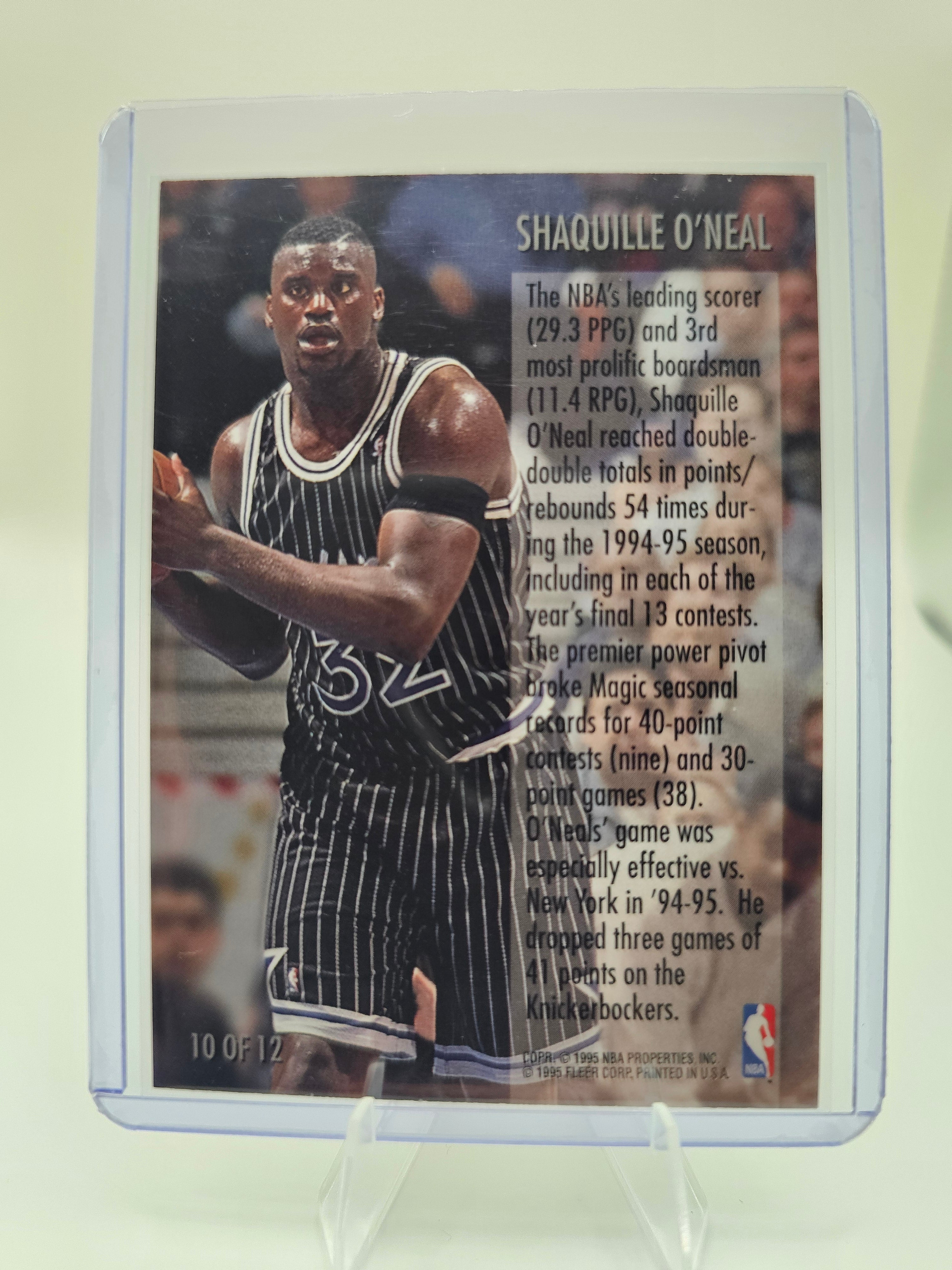 1995-96 Fleer #10 Shaquille O'Neal Double Double