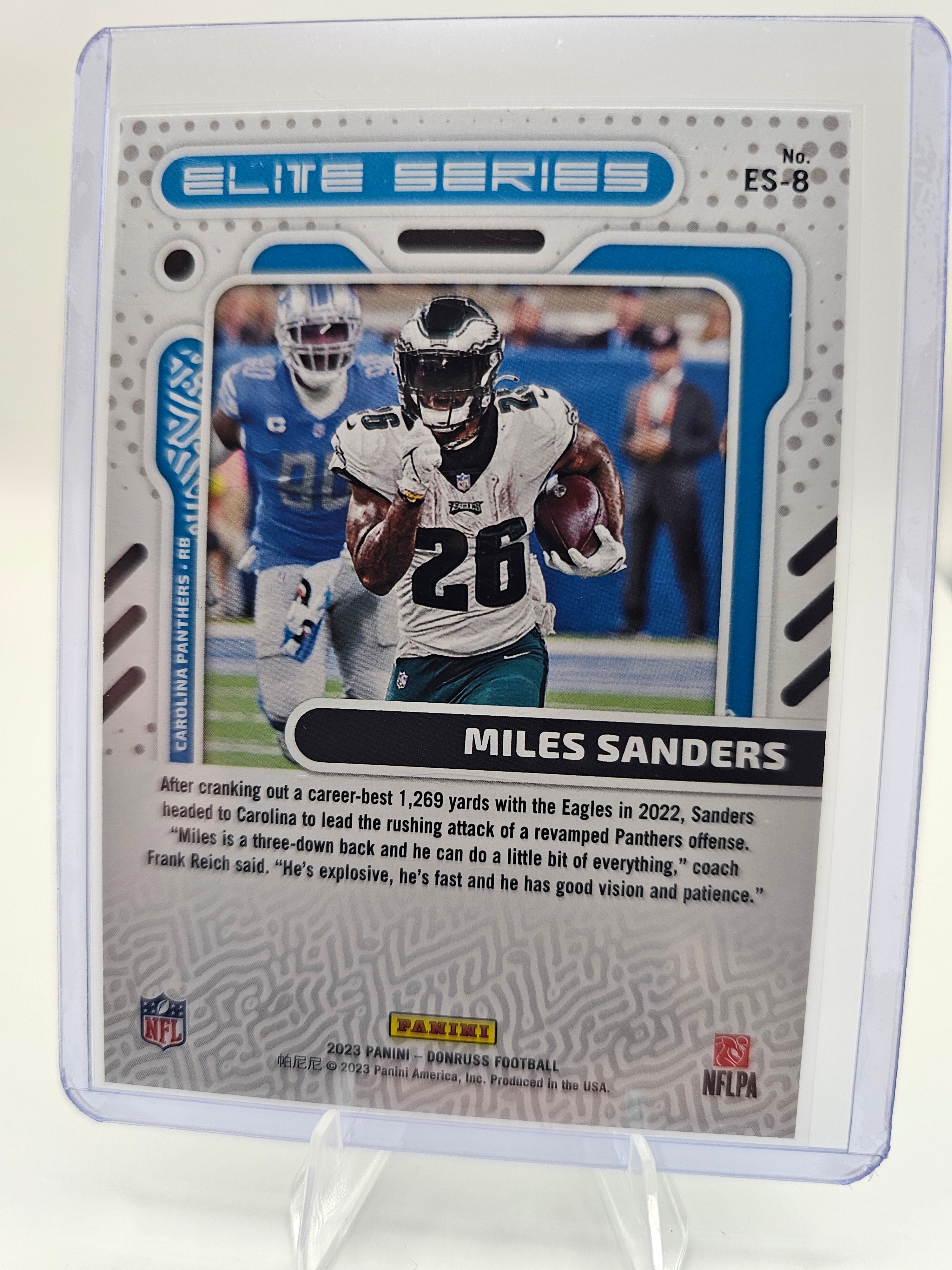 2023 Donruss #ES-8 Miles Sanders Elite Series