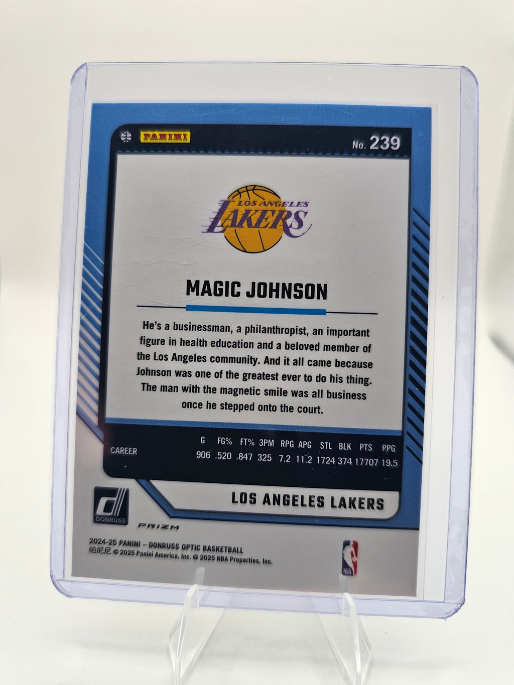 2024-25 Donruss Optic #239 Magic Johnson Hyper Pink