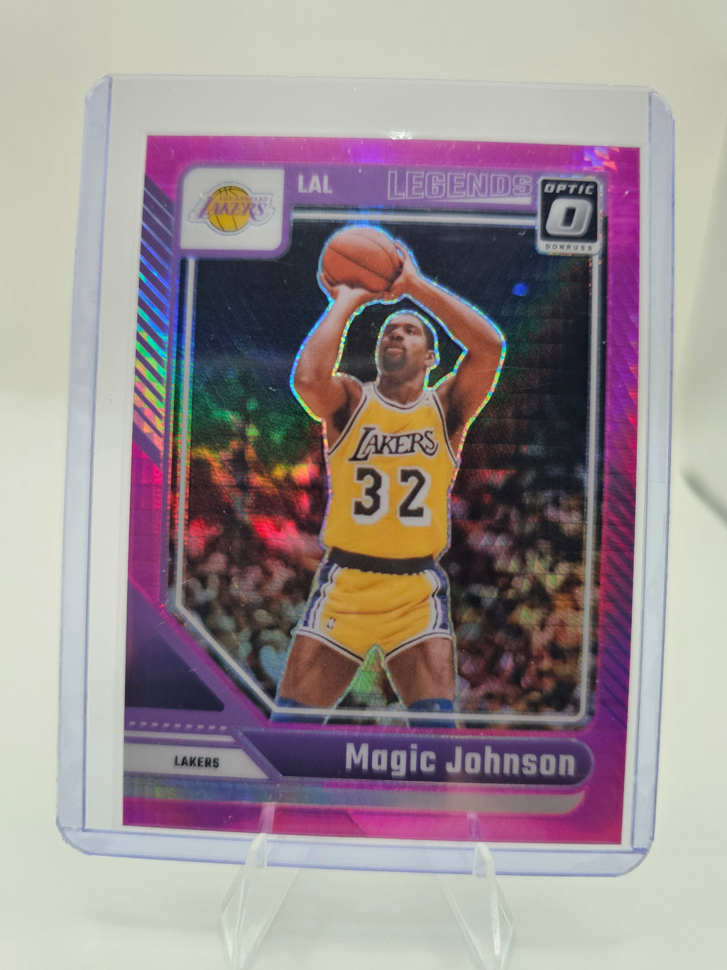 2024-25 Donruss Optic #239 Magic Johnson Hyper Pink