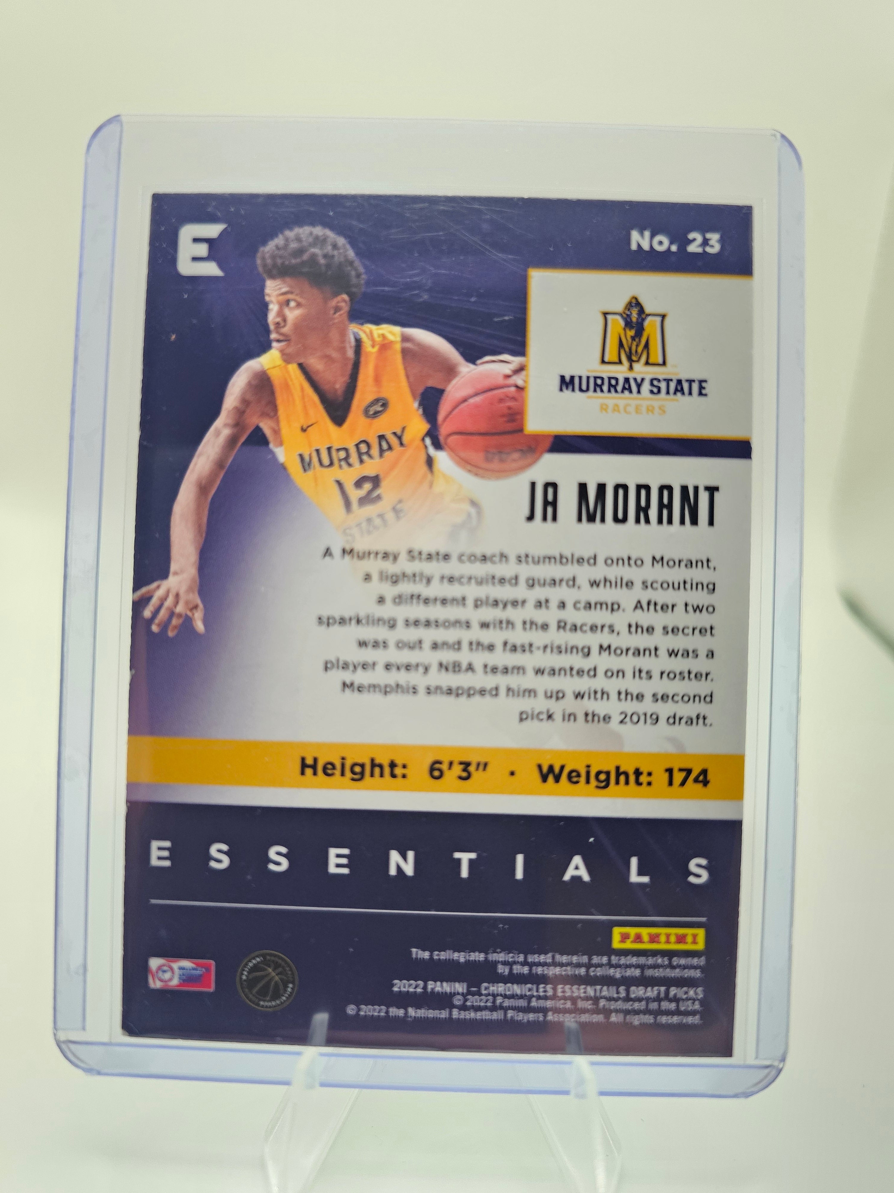 2022 Panini Chronicles Draft Picks #23 Ja Morant Essentials
