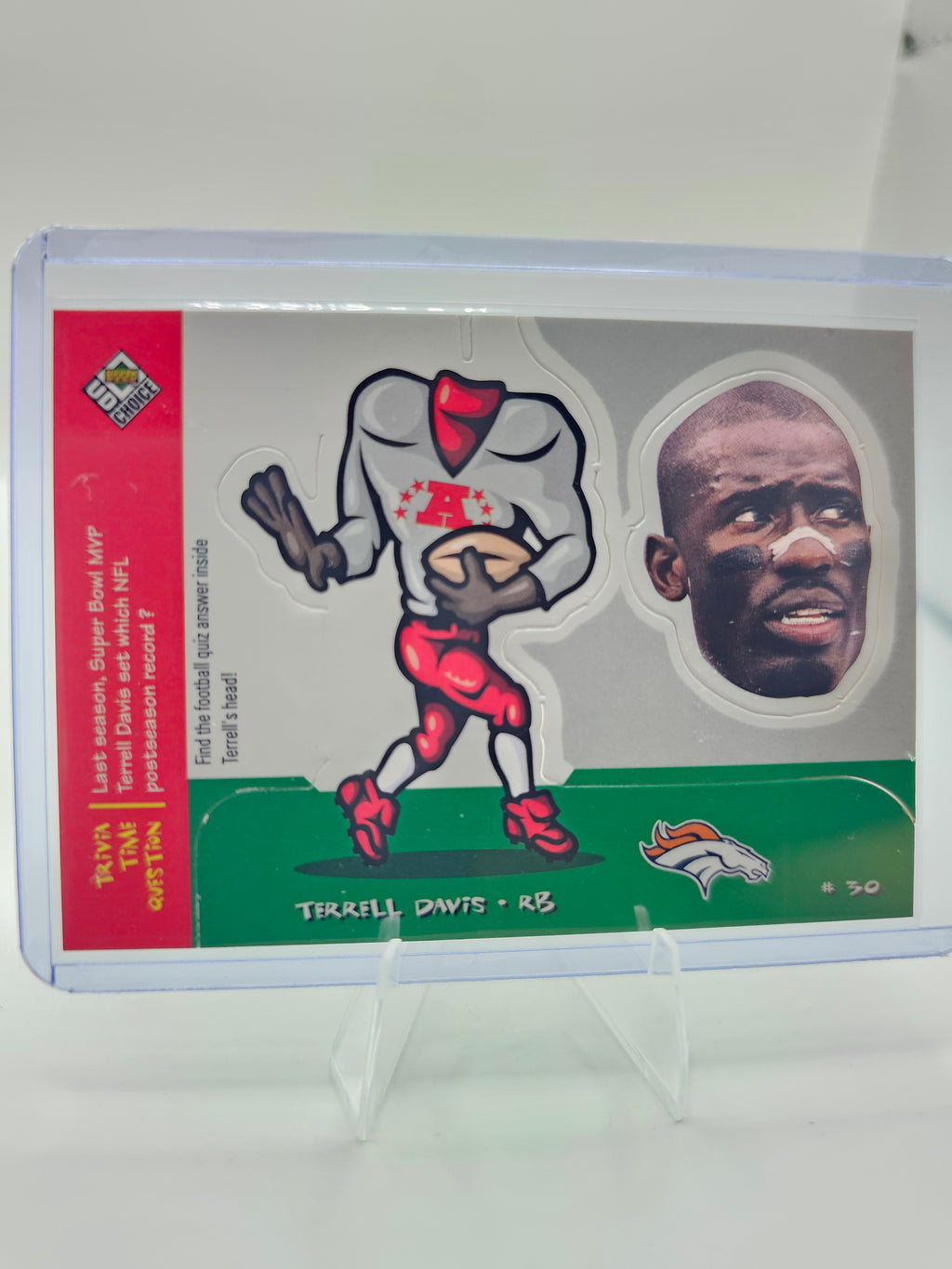1998 UD Choice #M10 Terrell Davis Mini Bobbing Head